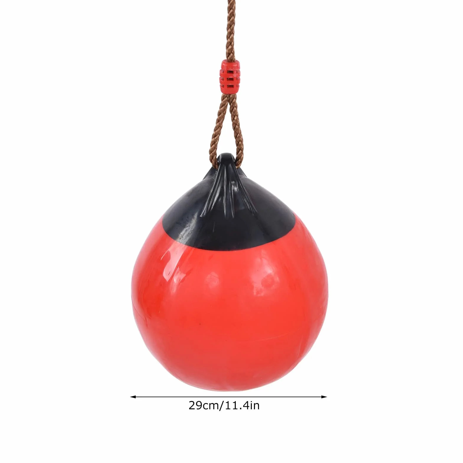 Aufblasbare Ballschaukel, Rot Kleine 11,4 Zoll Durchmesser Ballschaukel Sitz Kunststoff Hochfest für Indoor Outdoor Garden