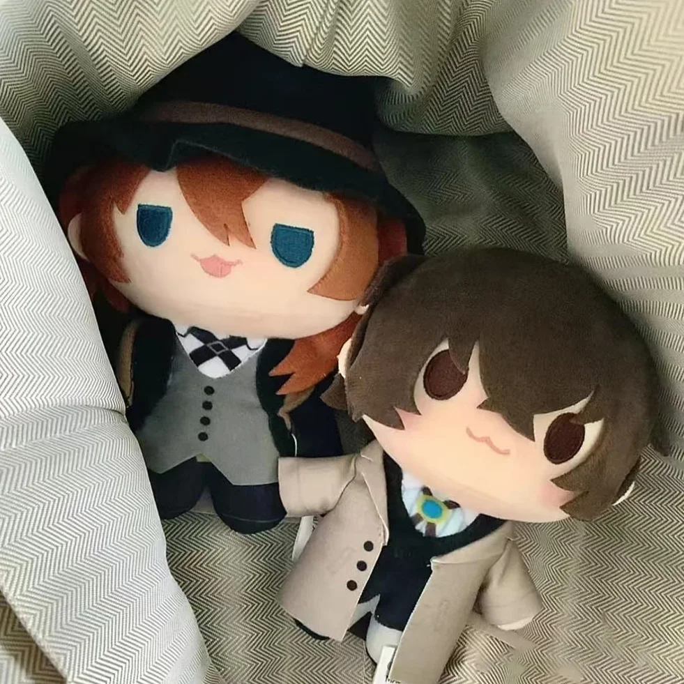 Zhongkaihua 20 cm Dazai Osamu pluszowa poduszka wisiorek Deocr Dazai Osamu figurka pluszowa anime PP bawełniana torba samochodowa torba domowa brelok dekoracja prezent dla fanów