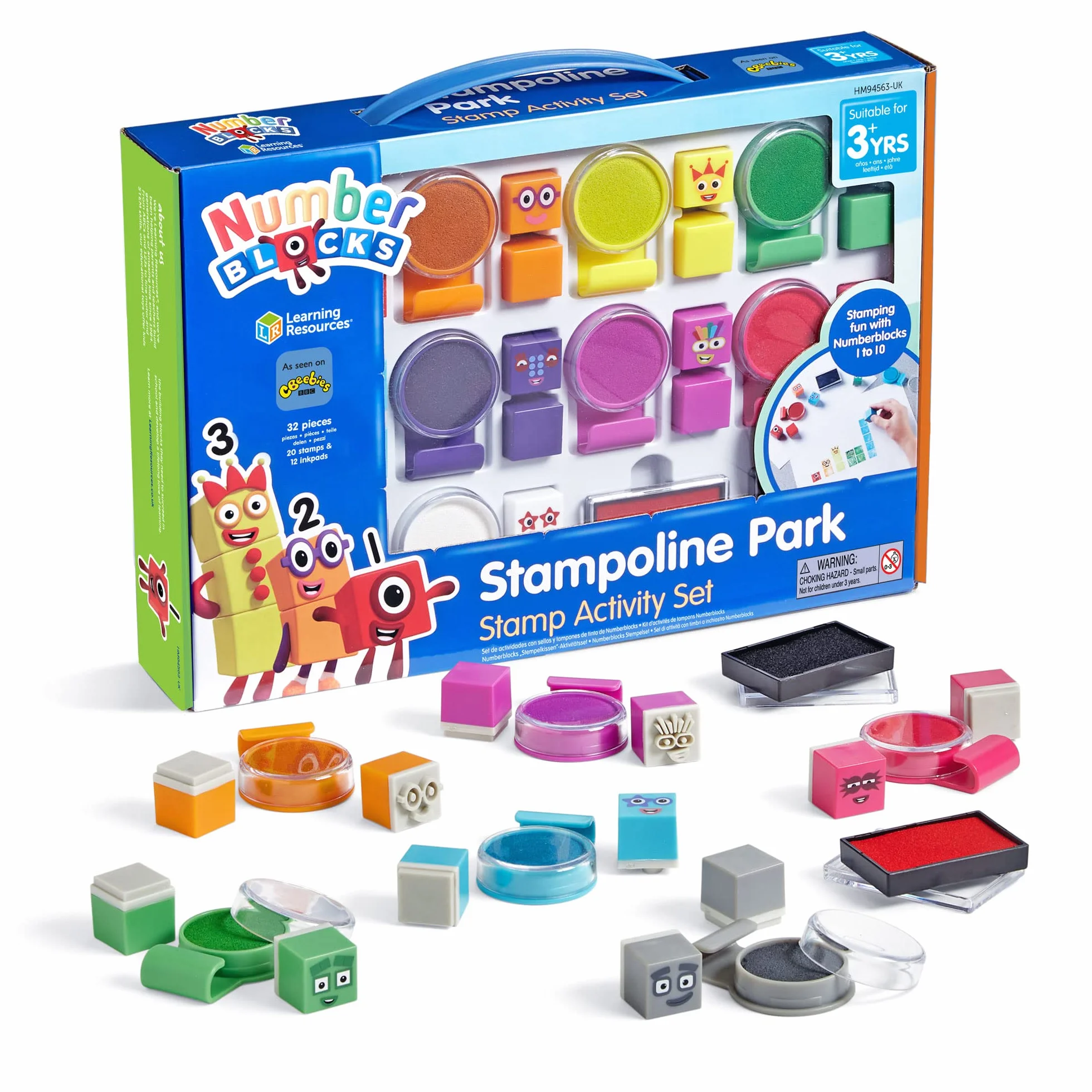 Learning Resources Numer Bloki Stampolina Park Pieczatka 32-Kawalki Aktywnosc Zestaw
