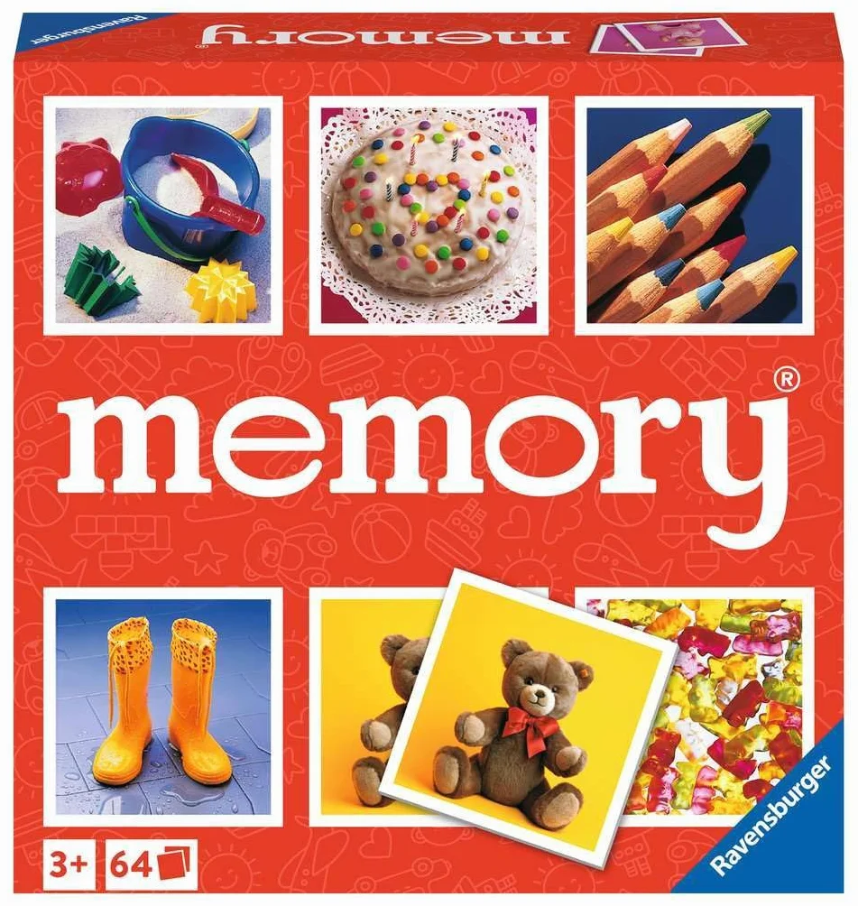 Ravensburger Spiele - 20880 - Junior memory®, der Spieleklassiker für die ganze Familie, Merkspiel für 2-8 Spieler ab 3 Jahren