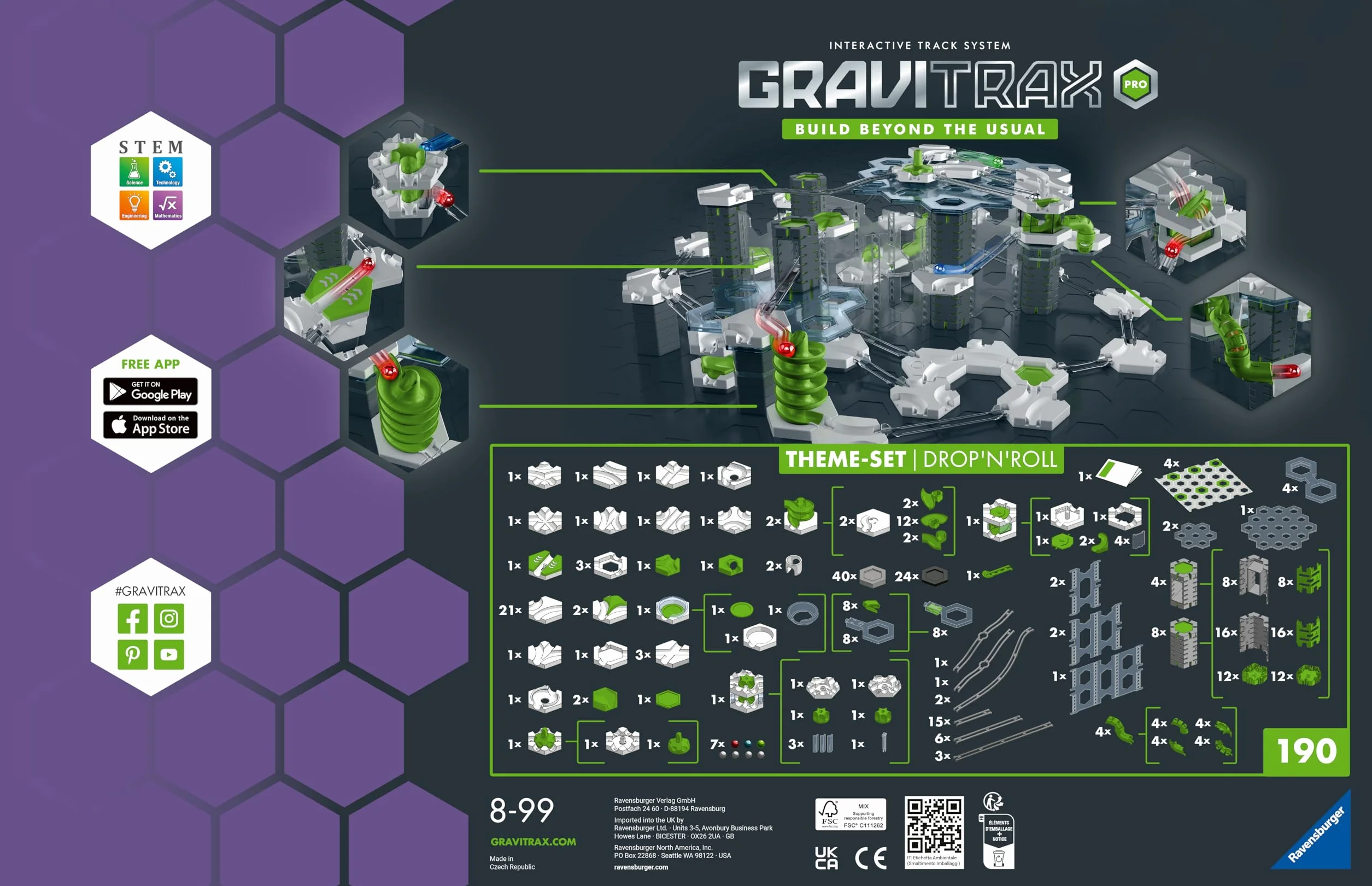 Gravitrax PRO Zestaw Startowy Drop'n'roll