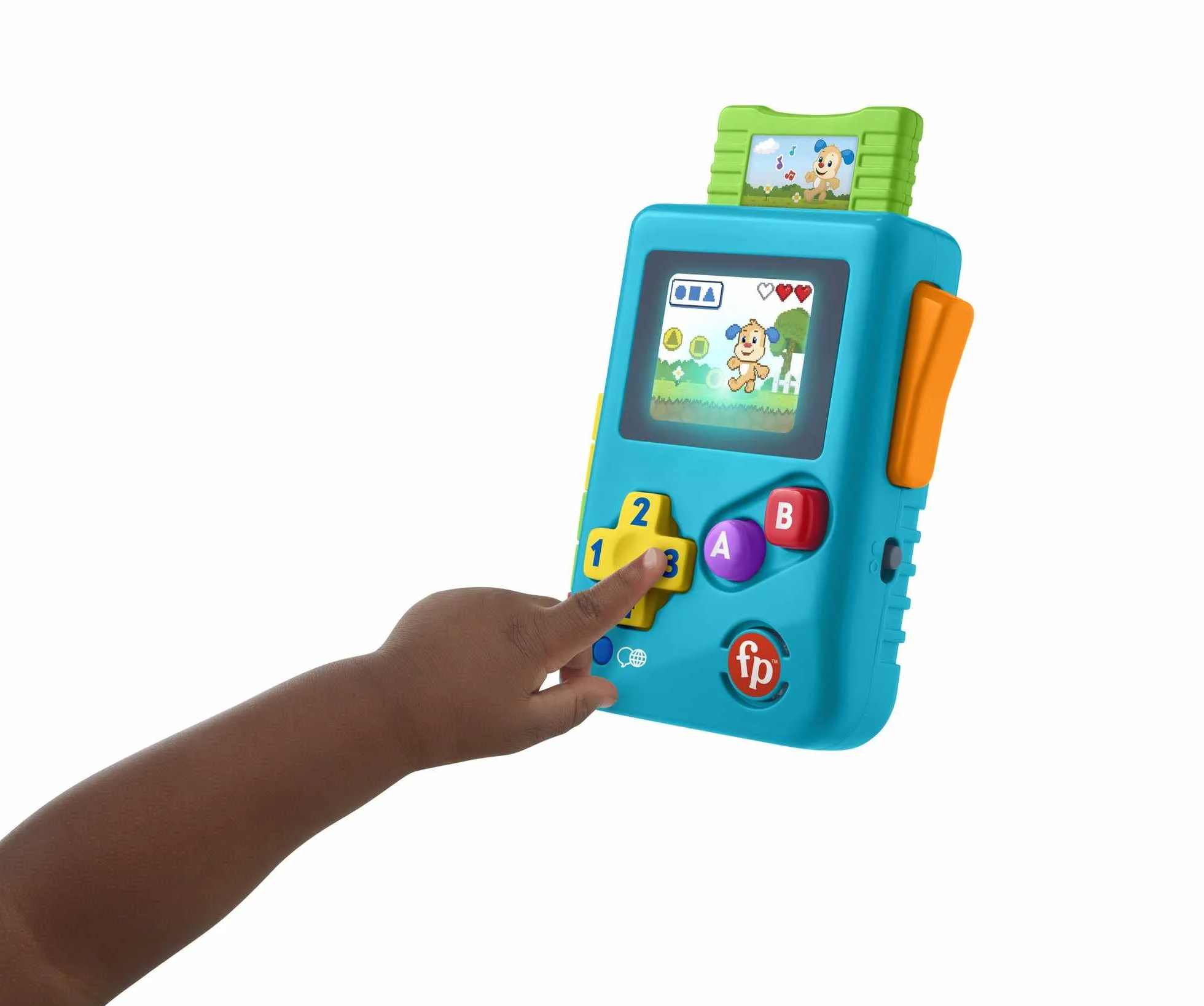 Fisher-Price Lil' Gamer, wersja: angielski, brytyjski; włoski; portugalski; hiszpański, kastylijski, HHX12