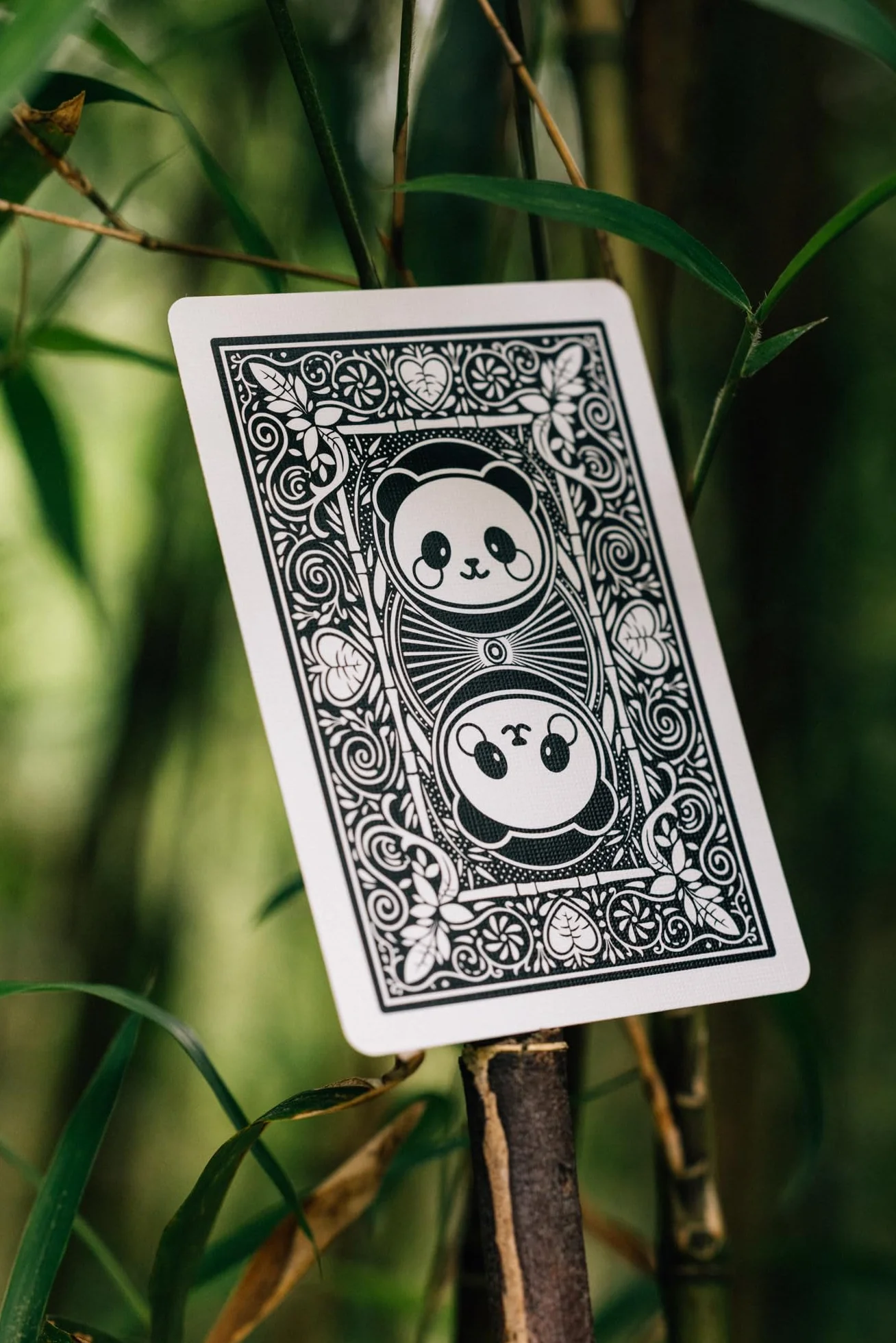 Bicycle Panda (Designer Spielkarten, Poker, Skat...)