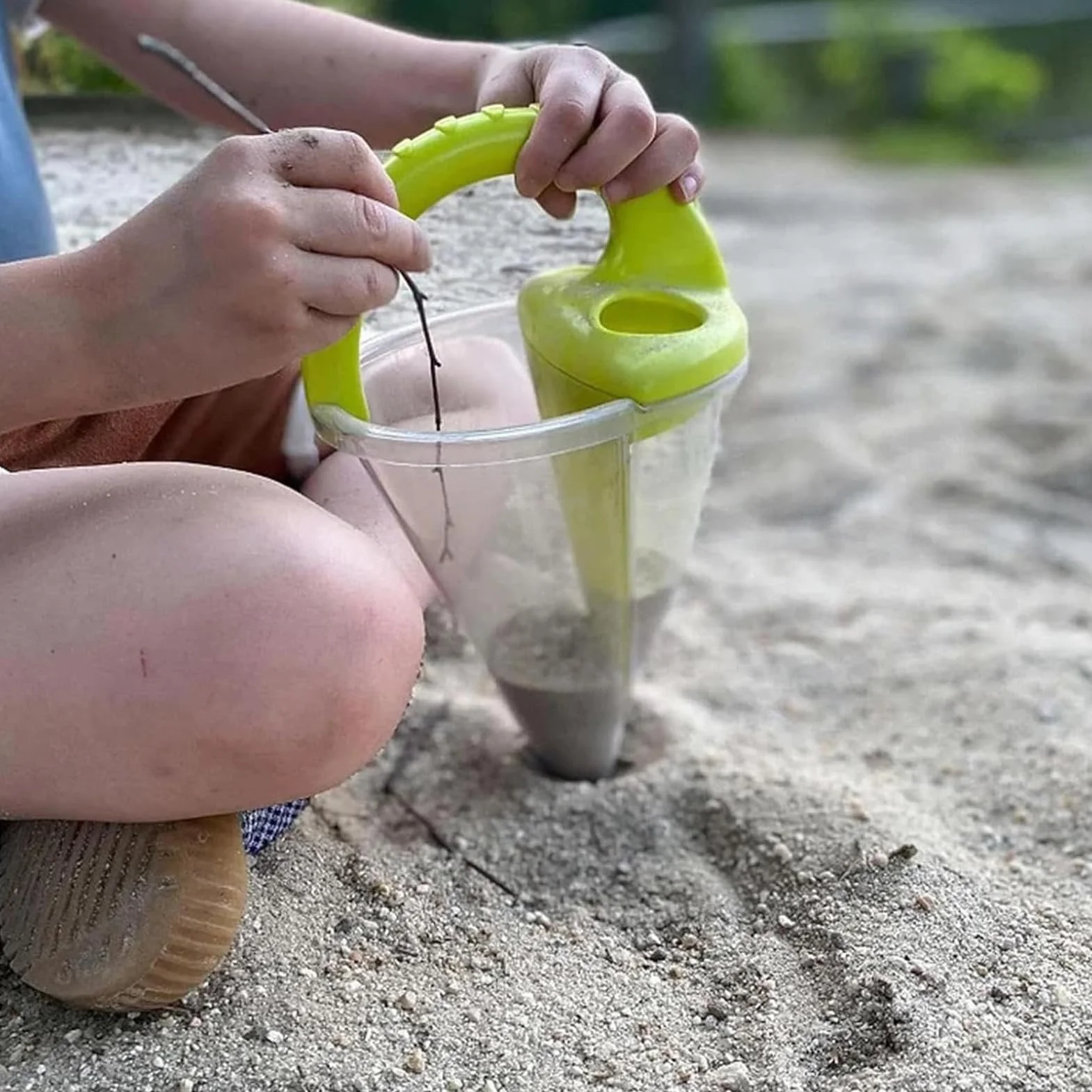 Cryfokt Lejek do Piasku Zabawka Plażowa Trwały Rozsypujący się Piasek Zabawka do Mieszania Wody Budowania Zamku na Plaży, Idealna dla Dzieci Zabawa Edukacyjna Czas na Plaży