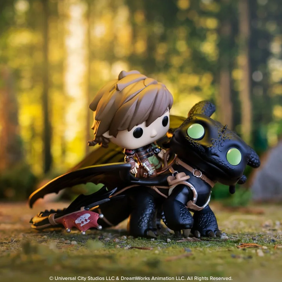 Funko POP! Rides Deluxe: HTTYD - Czkawka z Szczerbatkiem - Kolekcjonerska figurka winylowa