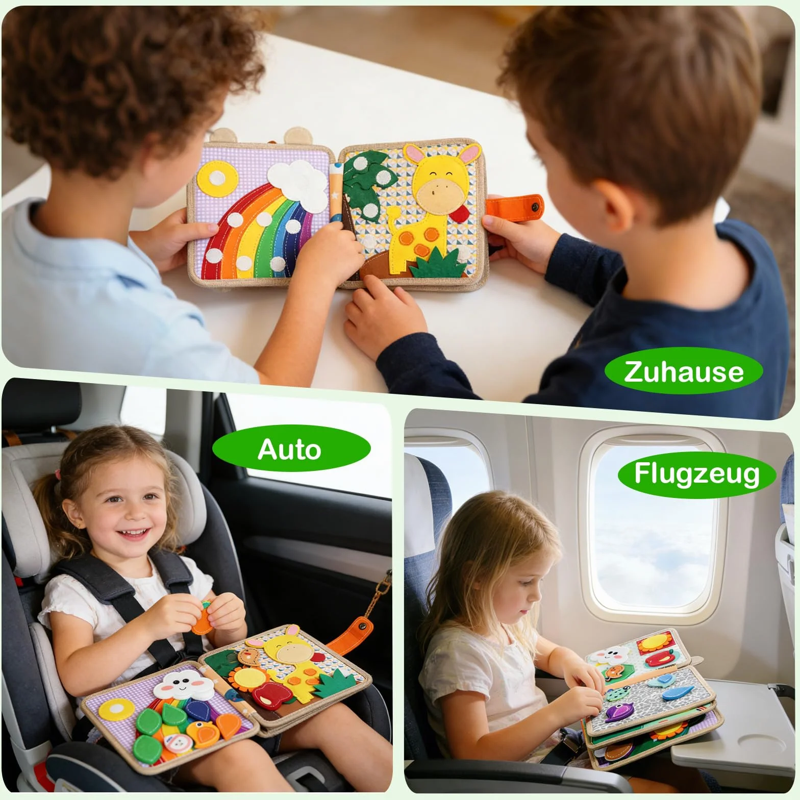 Busy Board od 1 roku życia, książka zajęć dla małych dzieci
