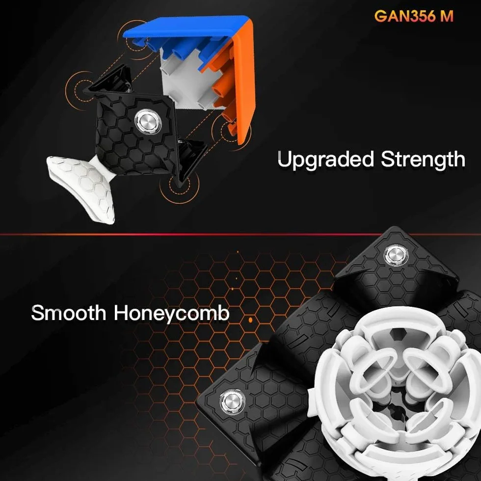 GAN 356M Magnetyczna kostka speedcube 3x3 48 magnesów 4 rodzaje sprężystości