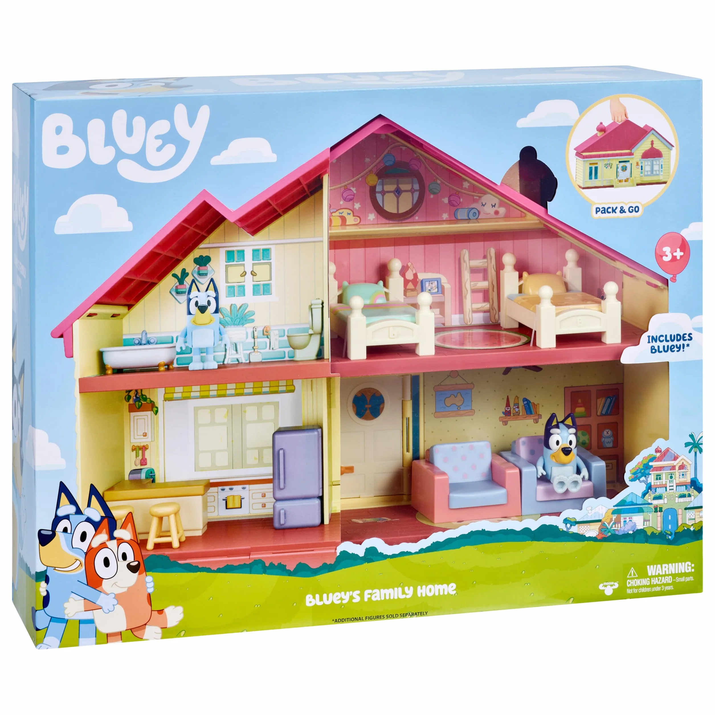 Bluey Family Home Zabawka, Wielokolorowy, Od 3 Lat