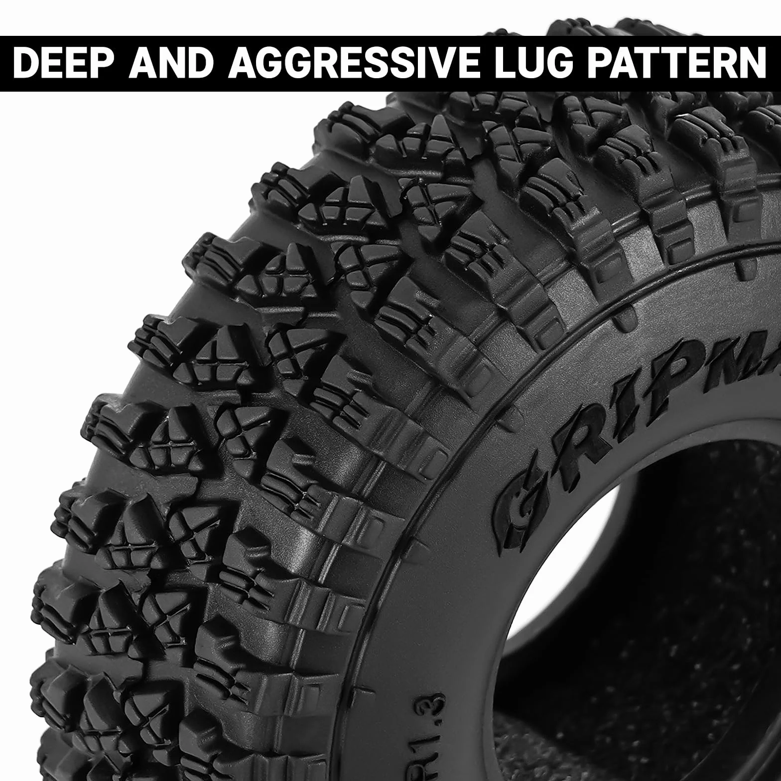 INJORA Opona 1,3" S4 68 * 24 mm do TRX4M SCX24 1/18 1/24 RC Crawler Upgrade (T1350)