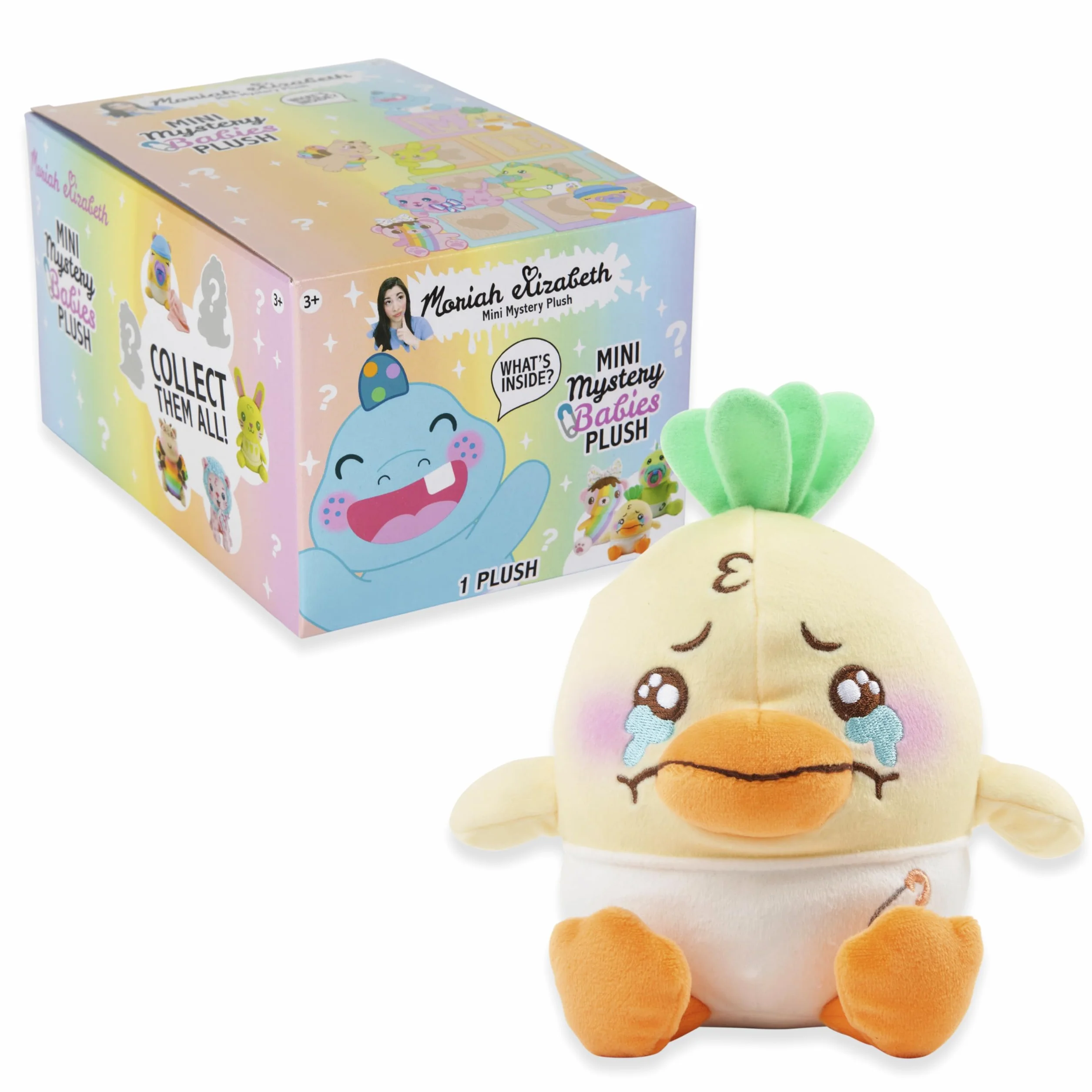 Moriah Elizabeth Mini tajemniczy plusz, seria 4, Baby Mystery Plush, YouTube Craft Channel, Blind Box, 1 z 8 możliwych, oficjalny produkt