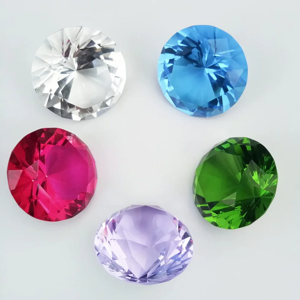 10 sztuk Duże Dzieci Diamentowe Zabawki Dekoracyjne Diamentowe Kamienie Zestaw Akrylowe Klejnoty Zabawki Kolorowe Skarby Klejnoty Pirackie Poszukiwanie Skarbów Zabawki Plastikowe Diamenty na Boże Naro