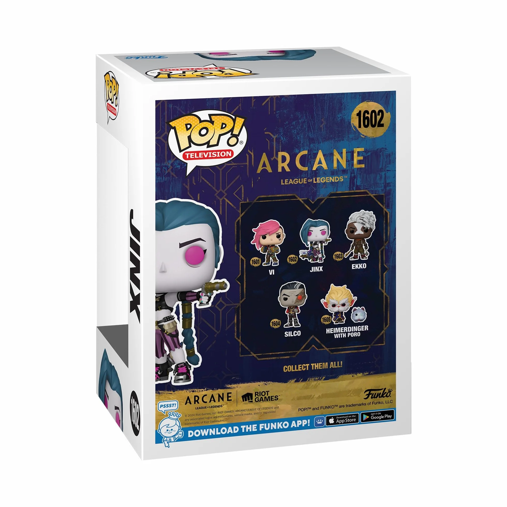 Funko POP! TV: Arcane LoL - Jinx - Arcane: League Of Legends - Kolekcjonerska figurka winylowa - Pomysł na prezent - Oficjalny towar - Zabawki dla dzieci i dorosłych - Fani telewizji