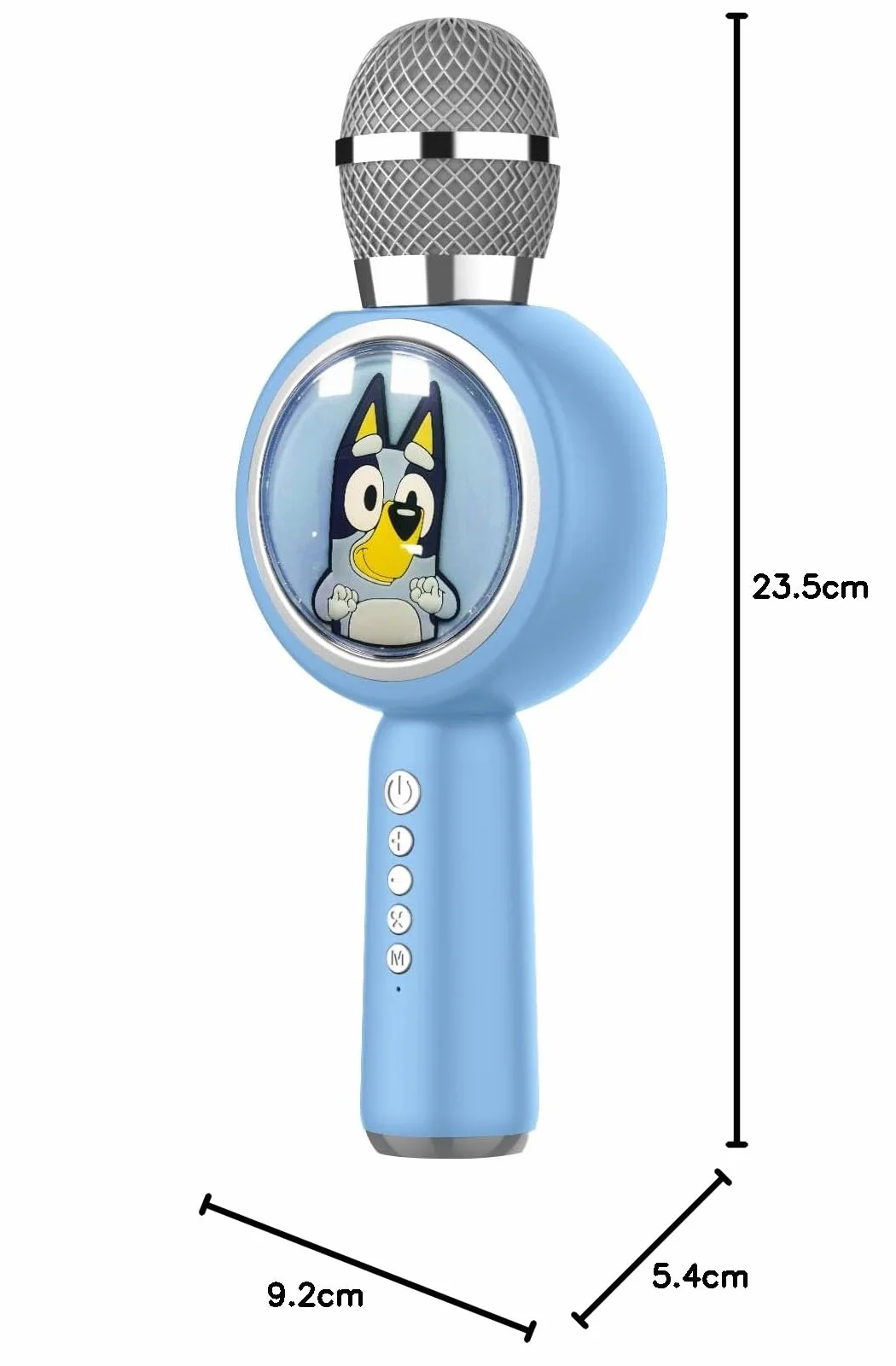 OTL Technologies Mikrofon do karaoke Bluey z bezprzewodowym głośnikiem i oświetleniem LED