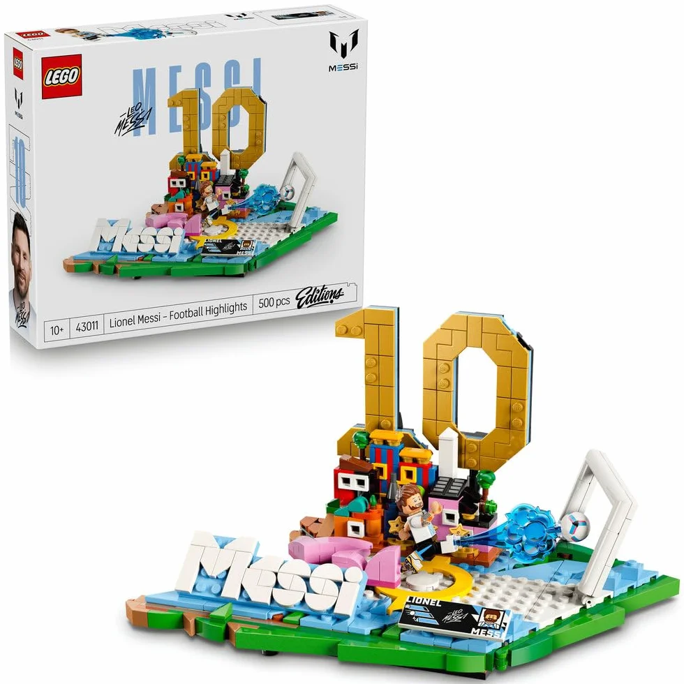 LEGO Editions Lionel Messi Piłkarskie Momenty Zestaw Klocków Kolekcjonerska Płytka Minifigurka Sportowy Prezent 10 Lat 43011