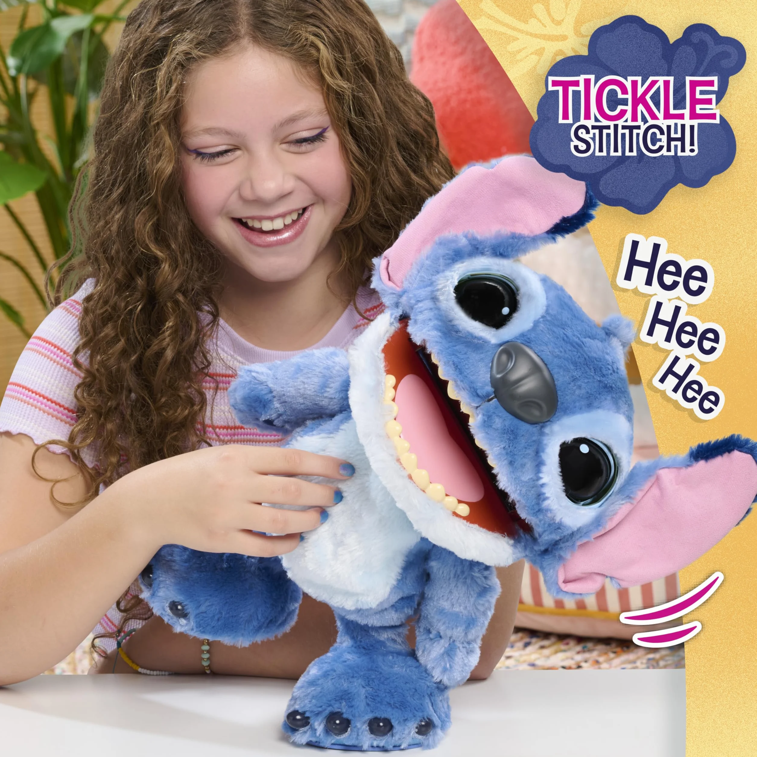 Disney Ultimate Stitch Interactive 17" Plush Toy, 100+ Sounds & Reactions, Inspired by Disney’s Live-Action Film, New Movie Toy for Fans, Girls, Boys, Kids 3+ by Just Play