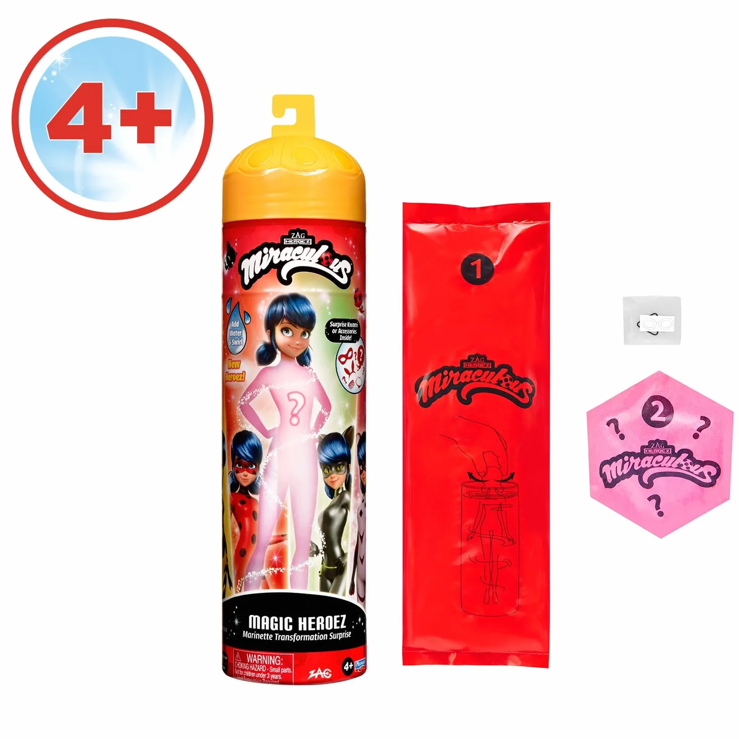 BANDAI - Cudowna biedronka - Marinette Color Change Surprise - Cudowna lalka przegubowa 26 cm + 3 niespodzianki - Lalka zmieniająca kolor - Model losowy - Zabawka dla dzieci 4 lata i więcej - P50390