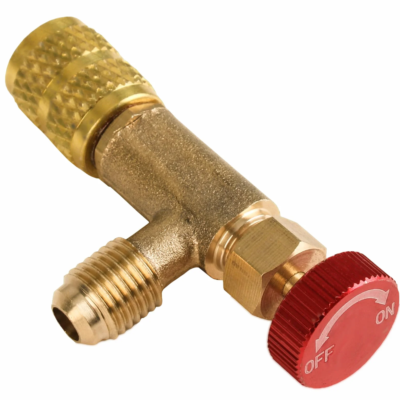 Adapter zaworu chłodniczego R410A- 1/4"- 5/16" - Zawór bezpieczeństwa klimatyzacji - Zawór sterujący czynnikiem chłodniczym, zachowaj klimatyzację