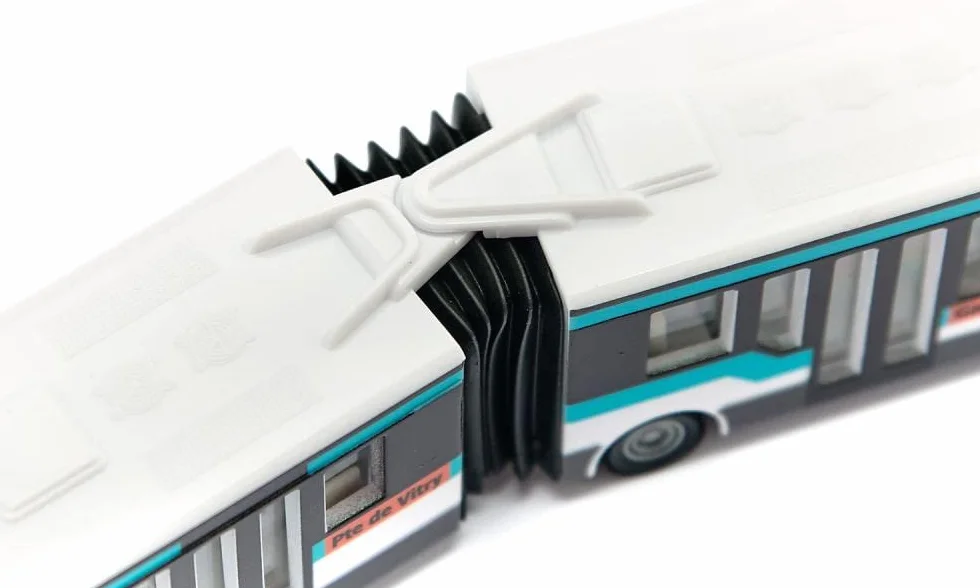 siku 1617001, autobus przegubowy RATP Francja, metal/tworzywo sztuczne, turkusowy/biały, wszechstronne zastosowanie, zabawka dla dzieci