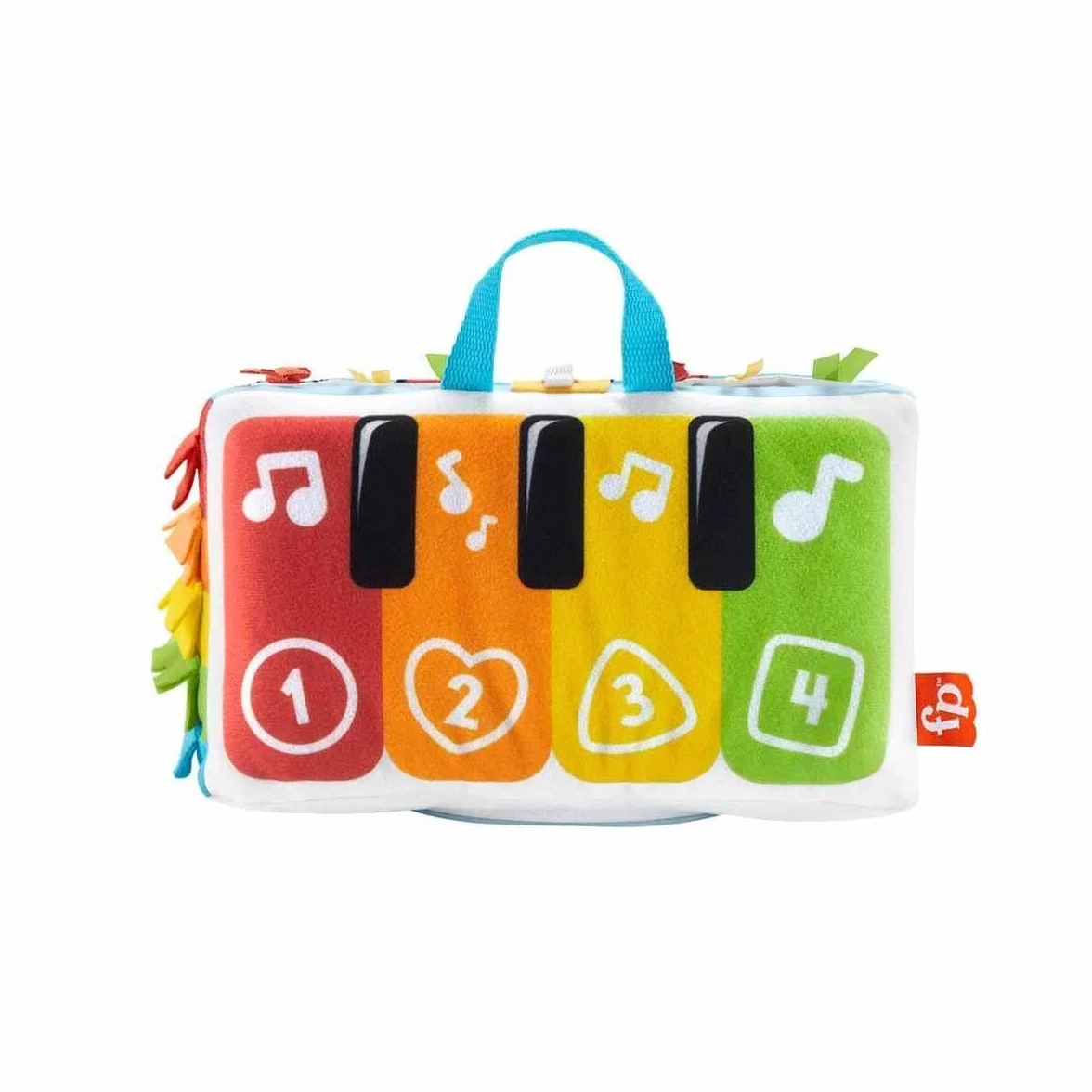 Fisher-Price Miękkie pianinko Baw się i kop HND54 Zabawka ze światełkami i muzyką dla niemowląt