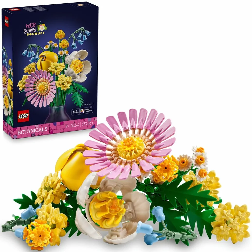 LEGO Mały słoneczny bukiet 10347 zestaw konstrukcyjny dla 9-latka sztuczne kwiaty dekoracja