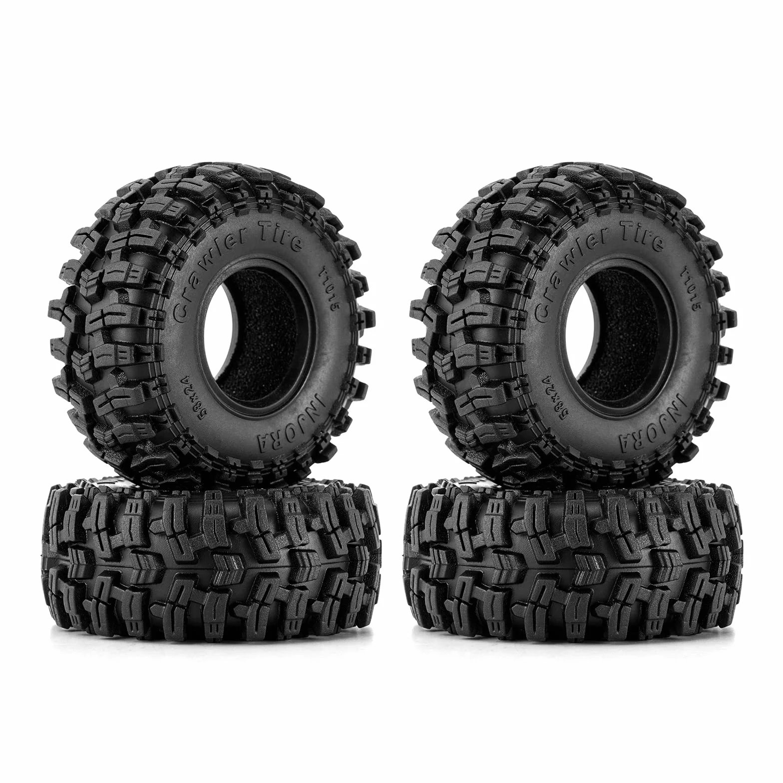 INJORA 1.0 Opony Koło- 58 * 24 mm Bagno Opony S5 do SCX24 AX24 TRX4M FCX24 1/24 1/18 RC Crawler Pojazd