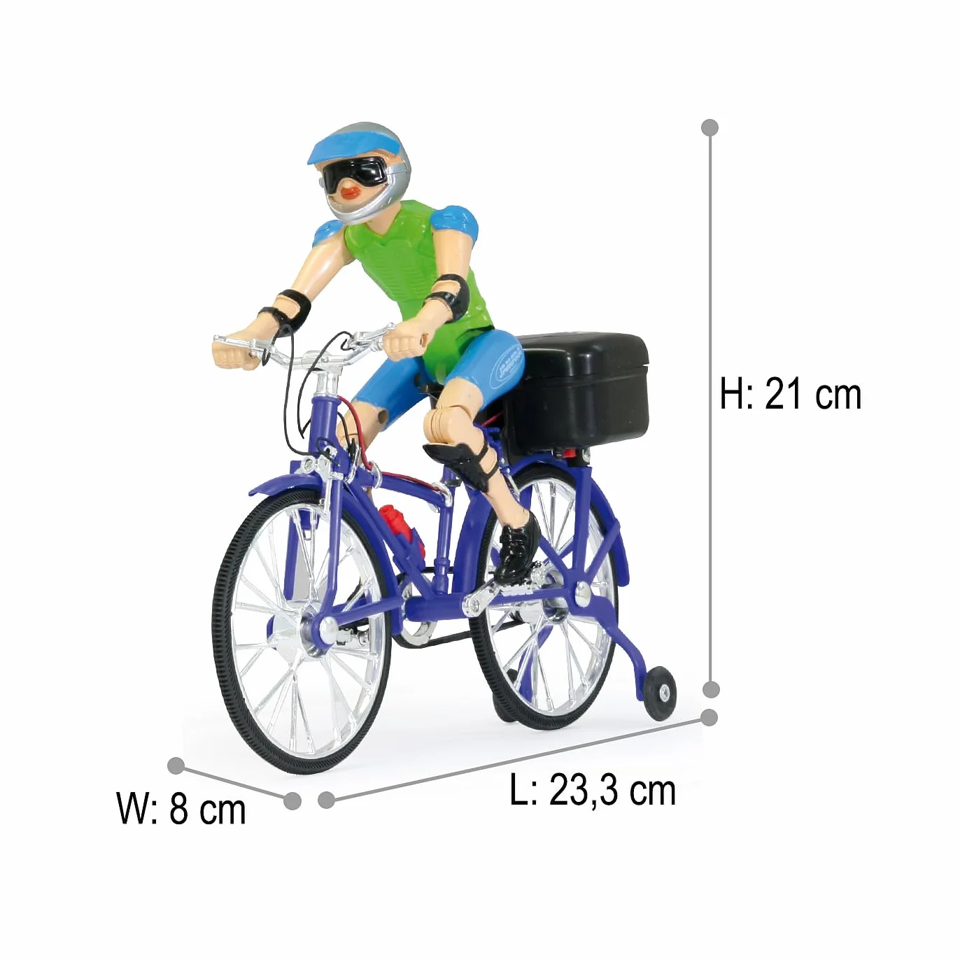 JAMARA 402090 – rower z dźwiękiem – ruchoma głowa, realistyczny ruch pedałów, muzyka, światło