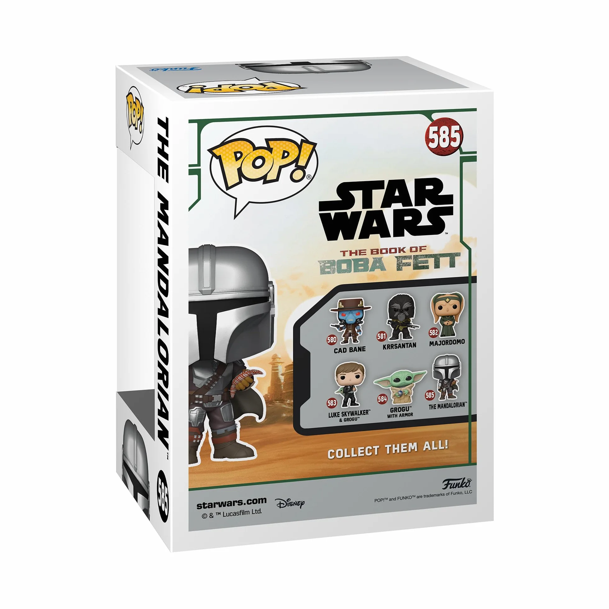 Funko POP! Star Wars: BoBF - Mandalorian - Mando z woreczkiem - Star Wars: the Book Of Boba Fett - kolekcjonerska figurka winylowa - pomysł na prezent - oficjalny towar - zabawki dla dzieci i