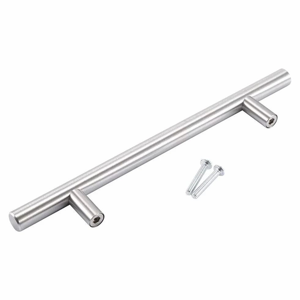 20 x uchwyty do szafek kuchennych ze stali nierdzewnej, średnica 12 mm, odległość od środka 128 mm, klamka, uchwyt w kształcie litery T kuchnia, szuflada, sypialnia i meble