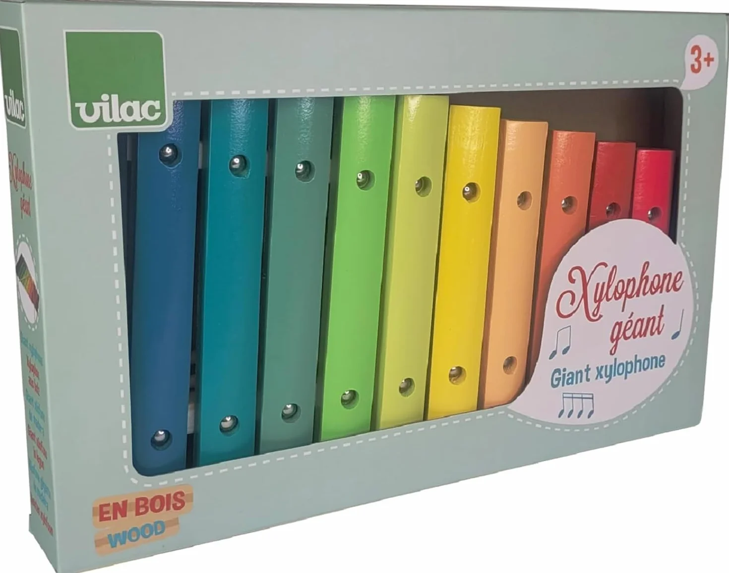 Vilac Xylophon Rainbow Ciel, 8359, Wielokolorowy