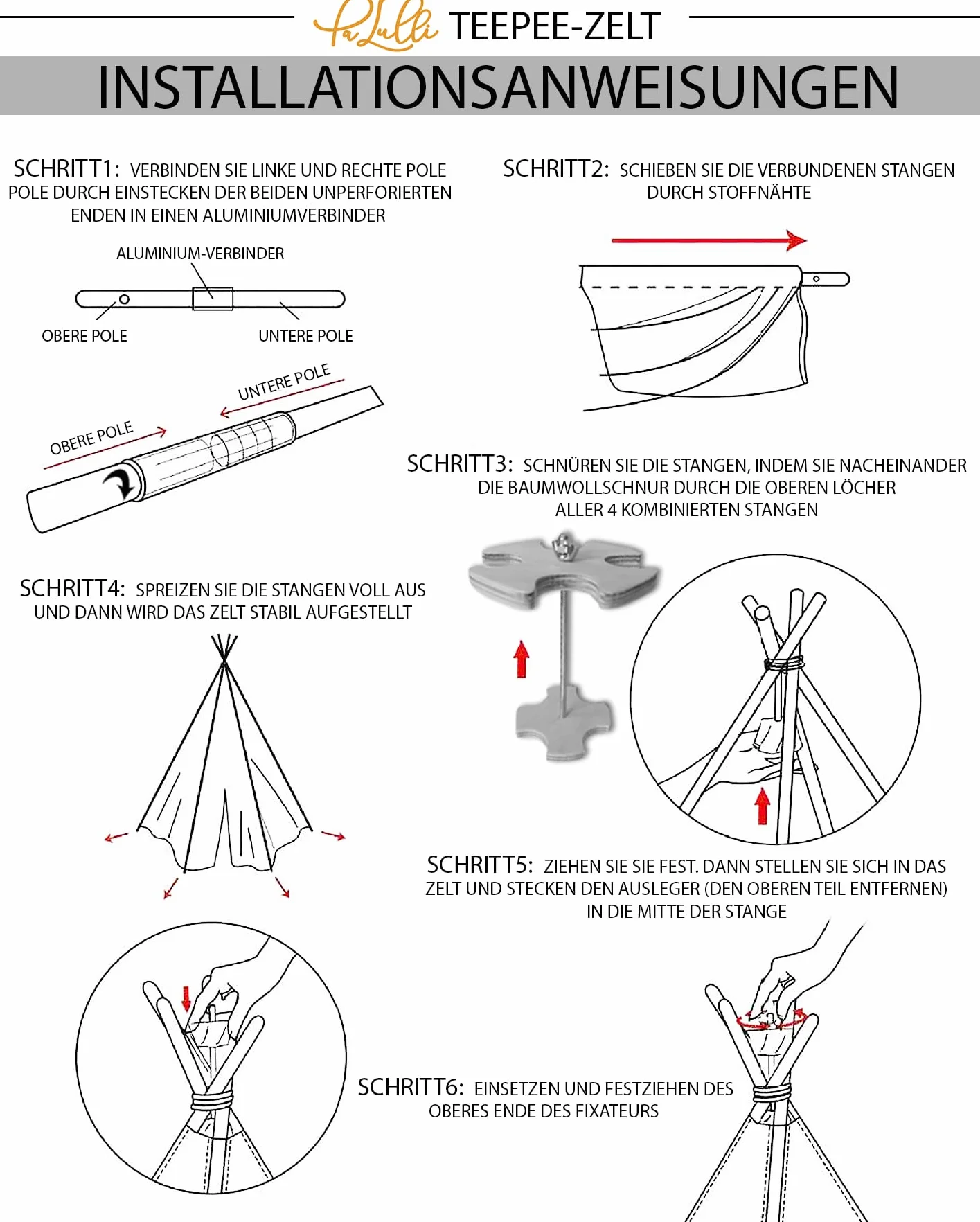 PaLulli Stabilizator Tipi - System Blokujący i Stabilizujący, zestaw narzędzi do herbaty