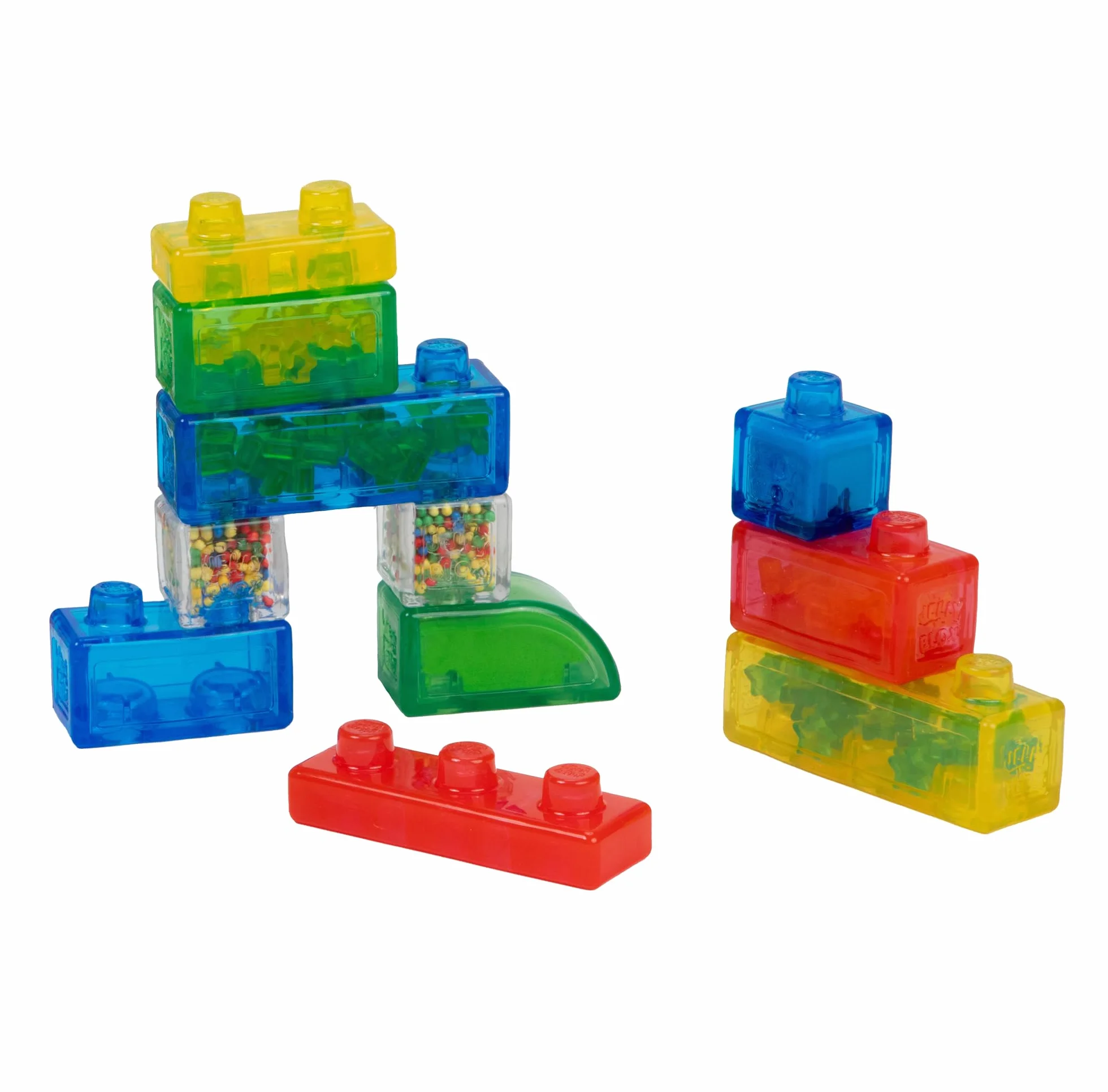 Jelly Blox Zestaw dla początkujących 11 klocków sensorycznych dla malucha i przedszkola