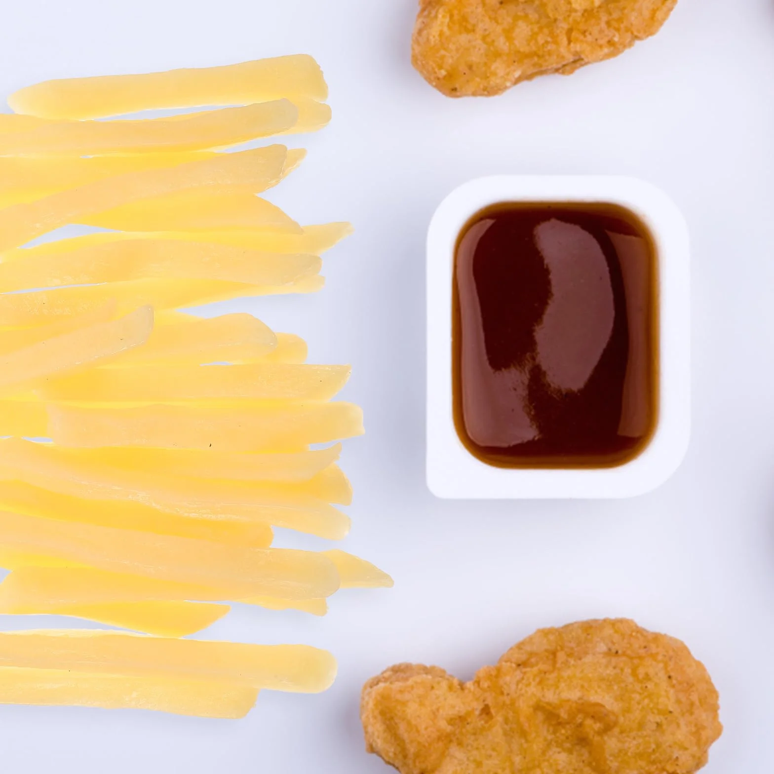 NUOBESTY 30 sztuk sztucznych frytek, symulacja fast food, sztuczna żywność, model realistyczny, francuskie frytki, do kuchni, zabawek, dekoracji