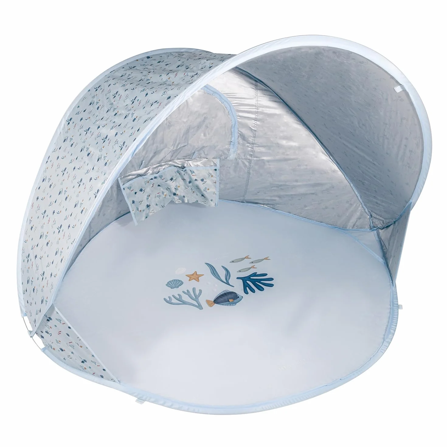 Little Dutch Ocean Dreams namiot Pop-Up 122 x 110 x 122 cm niebieski