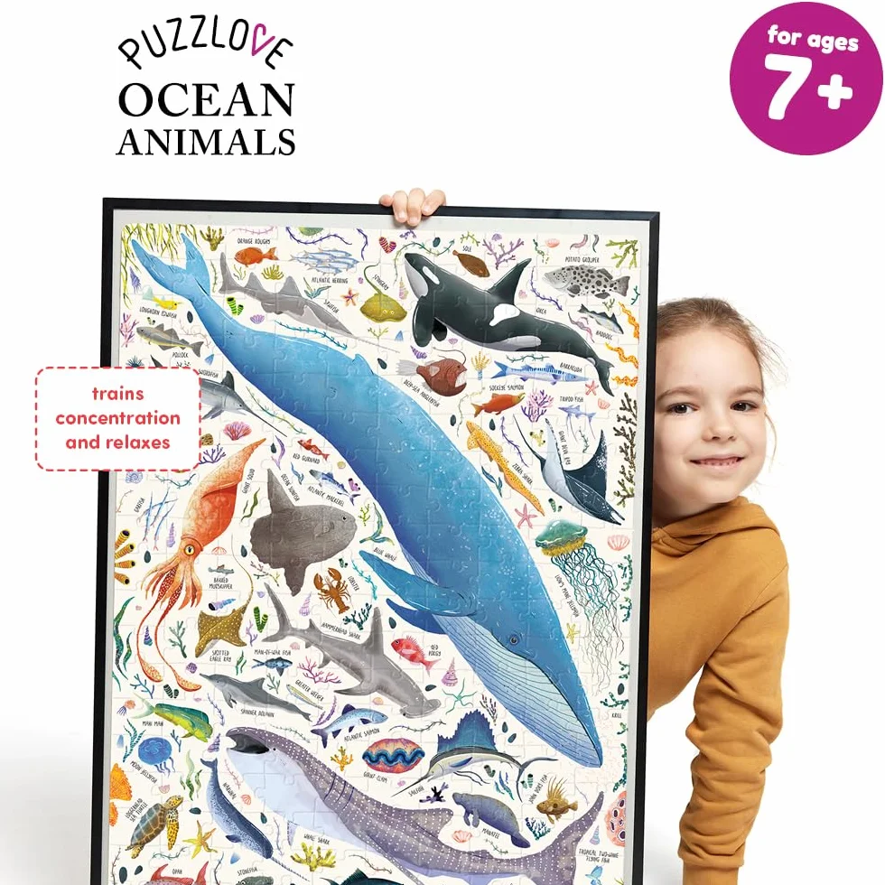 Puzzlove Ocean Animals (200 Pcs) 7+ Floor Puzzle