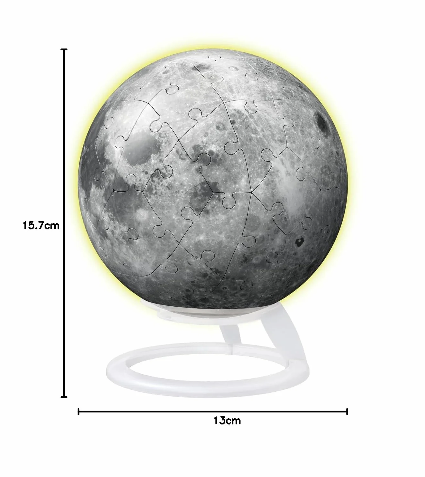 3D Puzzle-Ball Der Mond - Glow-in-the-Dark: Erlebe Puzzeln in der 3. Dimension