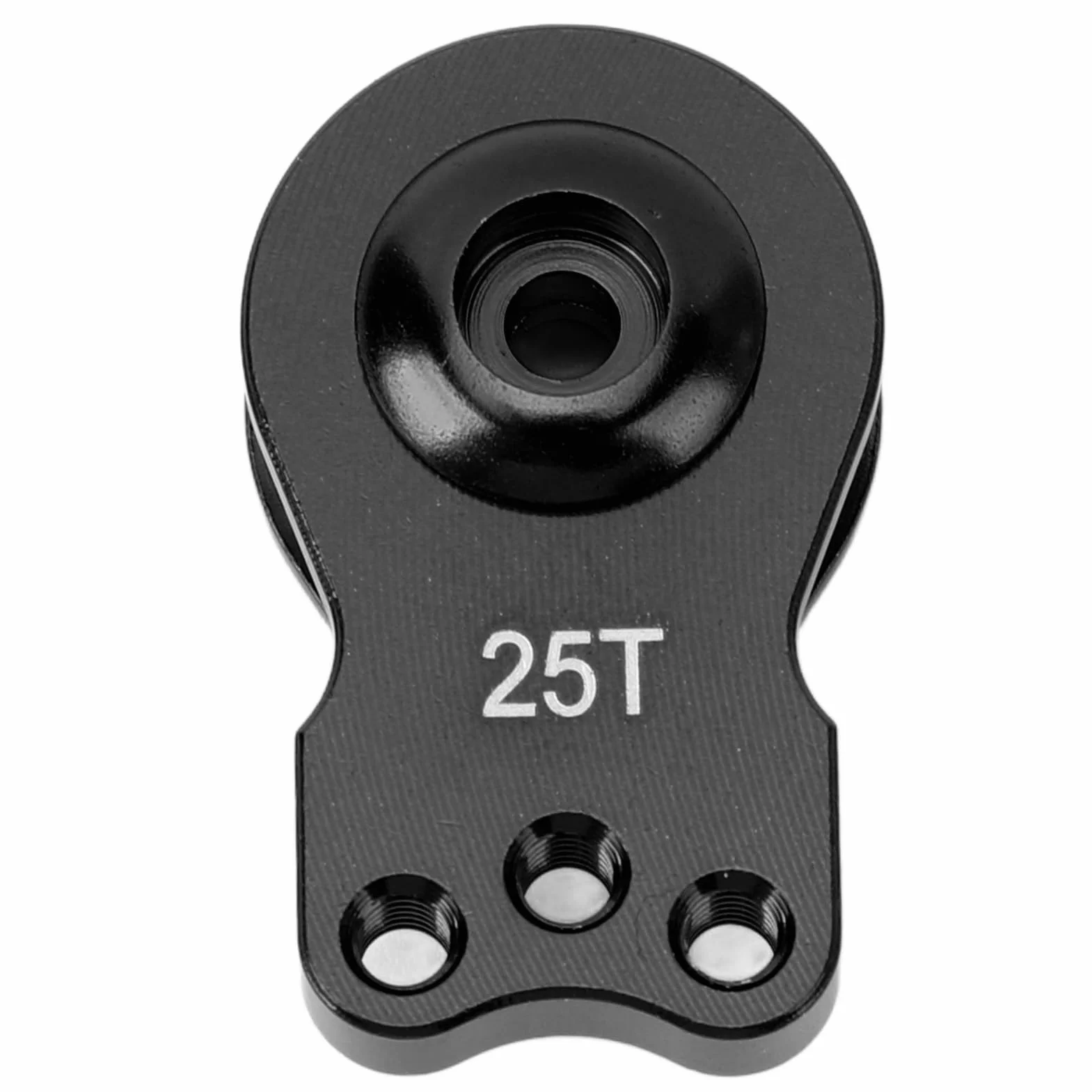 RC Servo Saver, Lekki, Uniwersalny Serwomechanizm ze Stopu Aluminium o Wysokiej Dokładności 25T z zamienną osłoną Przekładni do Samochodu RC 1/10 (BLACK)