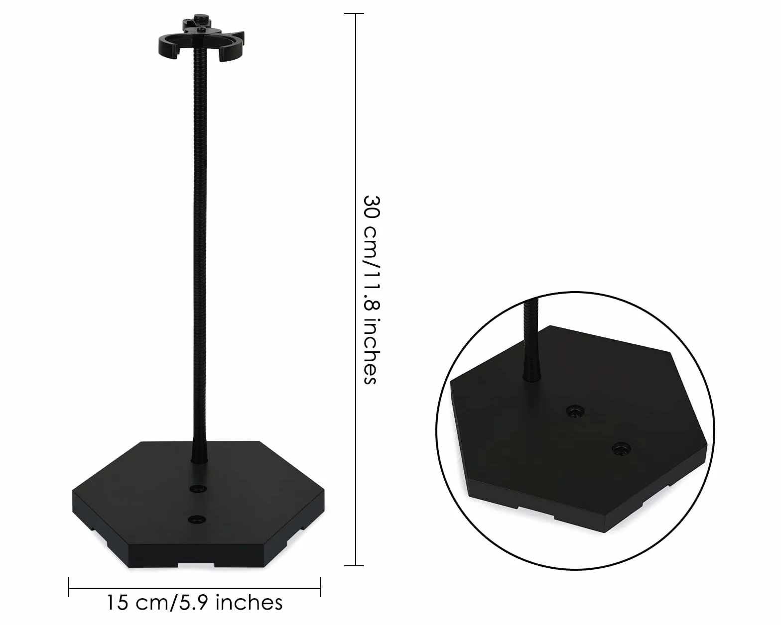 Stojak na figurki 30 cm metalowy łączony do figurek 1/6 1/9