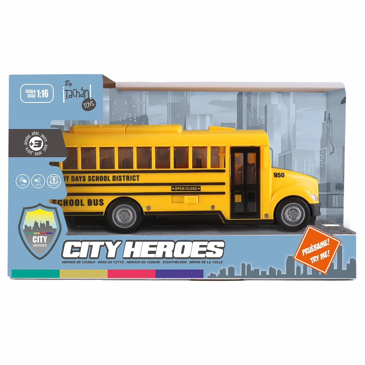 Tachan Autobus Escolar USA (CPA Toy Group 746T00868), Kolor Żółty