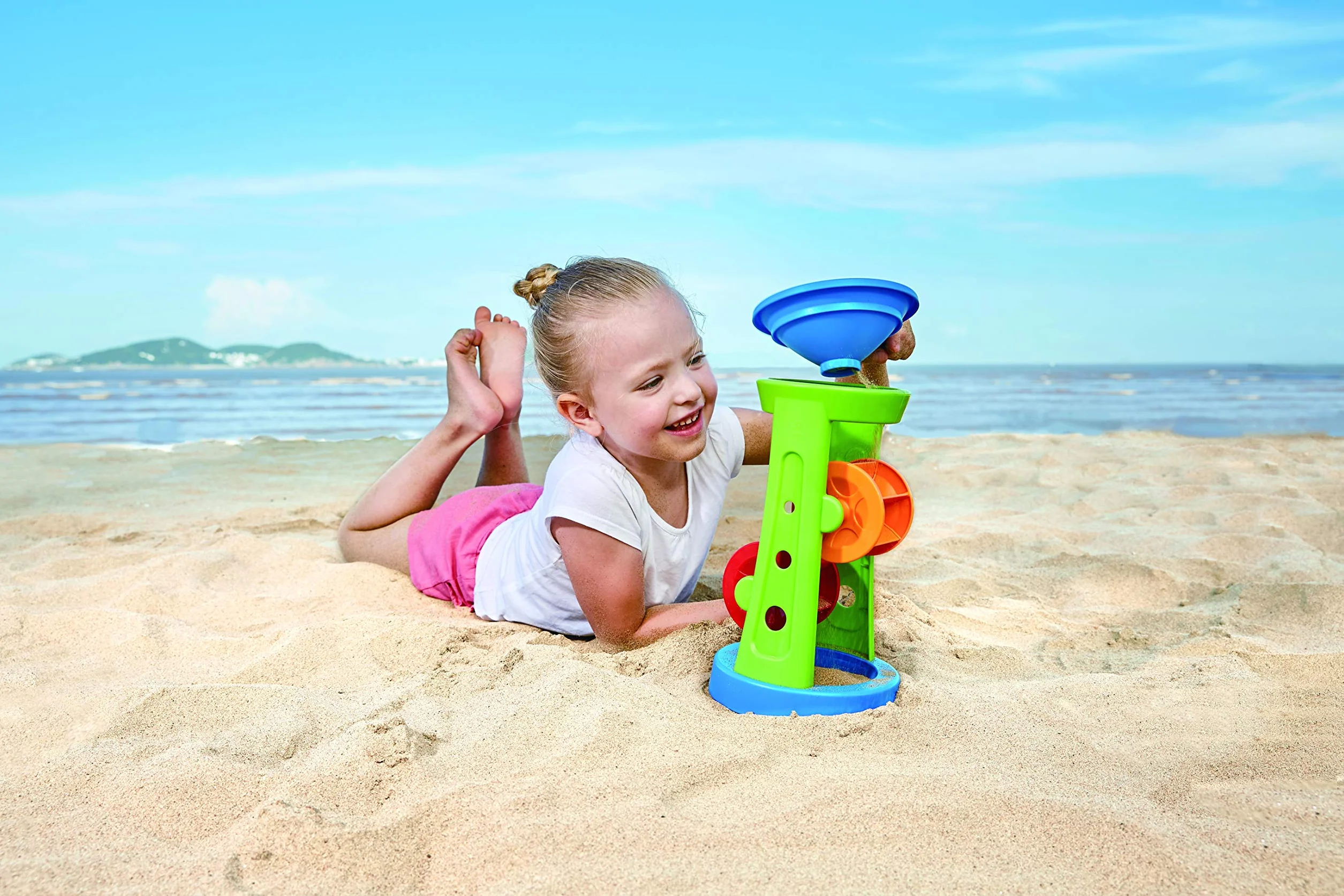 Hape E4046 Double Sand and Water Wheel - Beach and Bath Toys