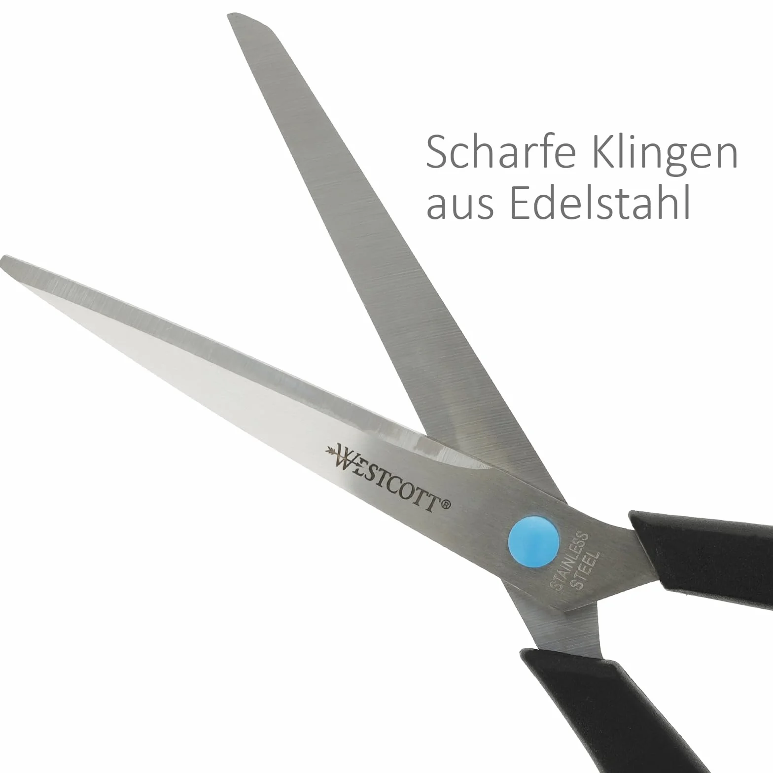 Westcott N-90027 00 Easy Grip Zestaw nożyczek 3 Sztuki 13 cm 21 cm 25 cm czarno-Niebieski