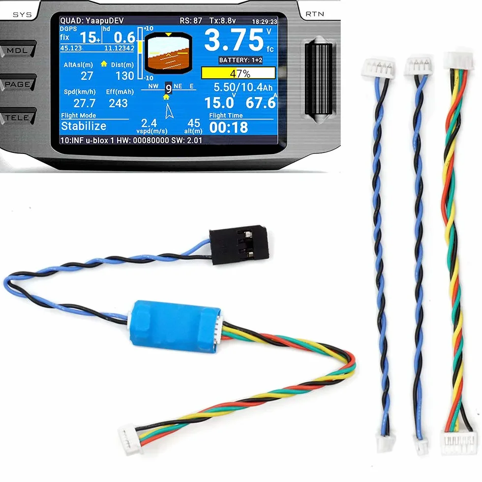 FrSky Yaapu Telemetria Kabel Pixhawk do Horus X10S X12S Taranis X9DP QX7 X7S Smart Port Receiver X8R X4R XSR RS8R