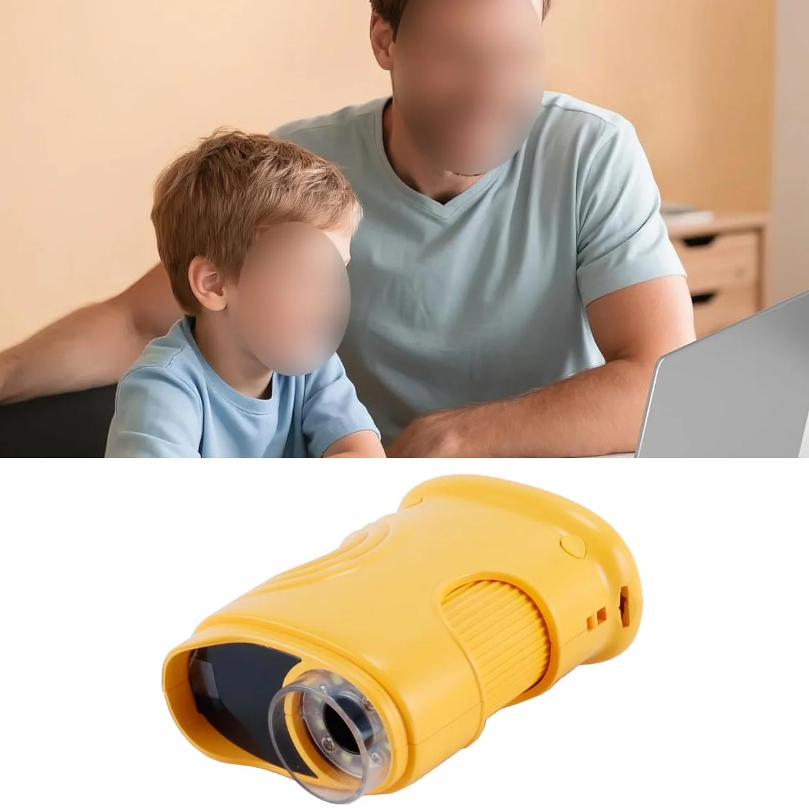 Cyfrowy mikroskop ręczny 1000x z kamerą 2 MP, funkcją zdjęć i filmów, akumulatorowy mikroskop do edukacji naukowej