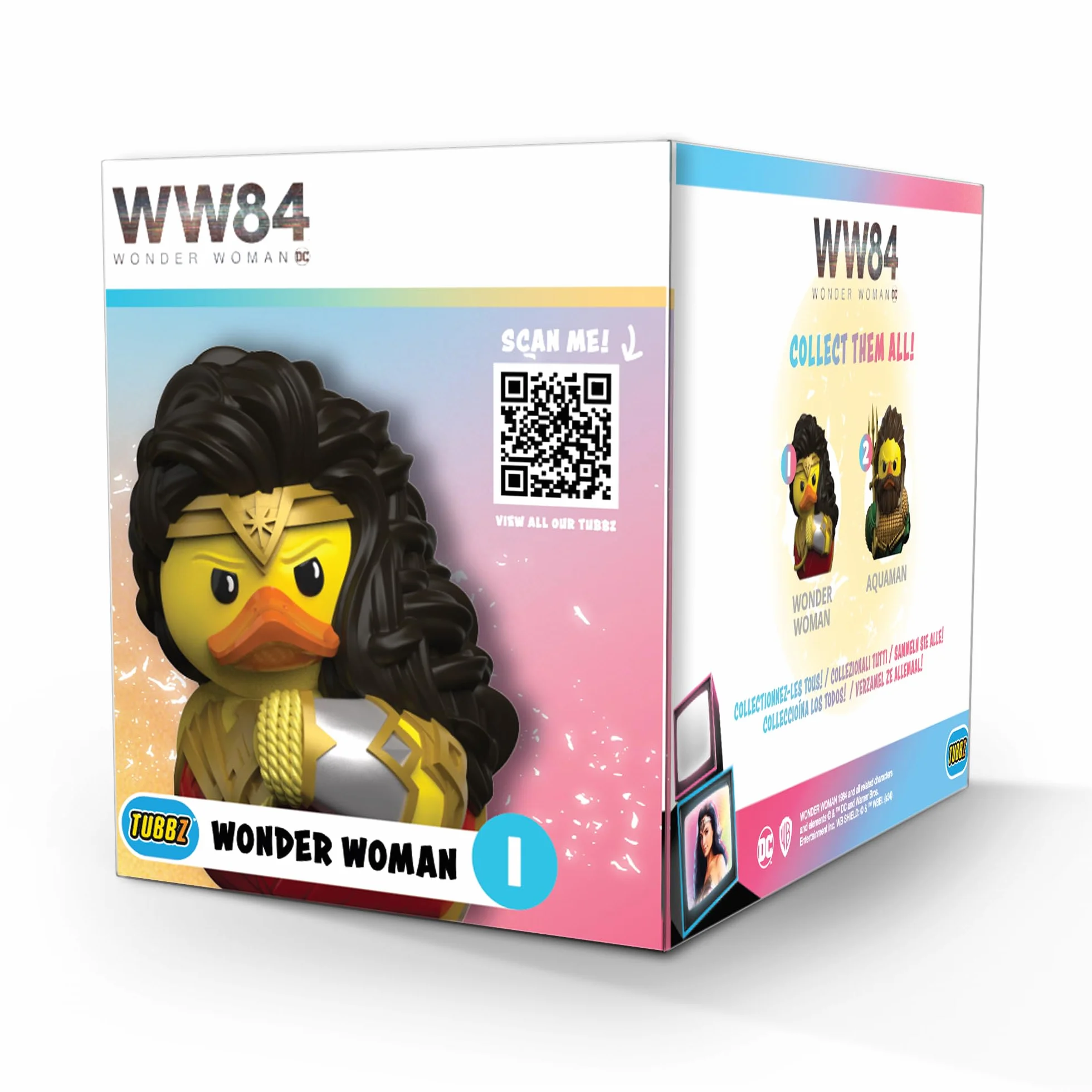 TUBBZ Pudełkowana edycja Wonder Woman kolekcjonerska winylowa gumowa figurka kaczki - oficjalny artykuł DC Comics - komiksy, telewizja, filmy i gry wideo