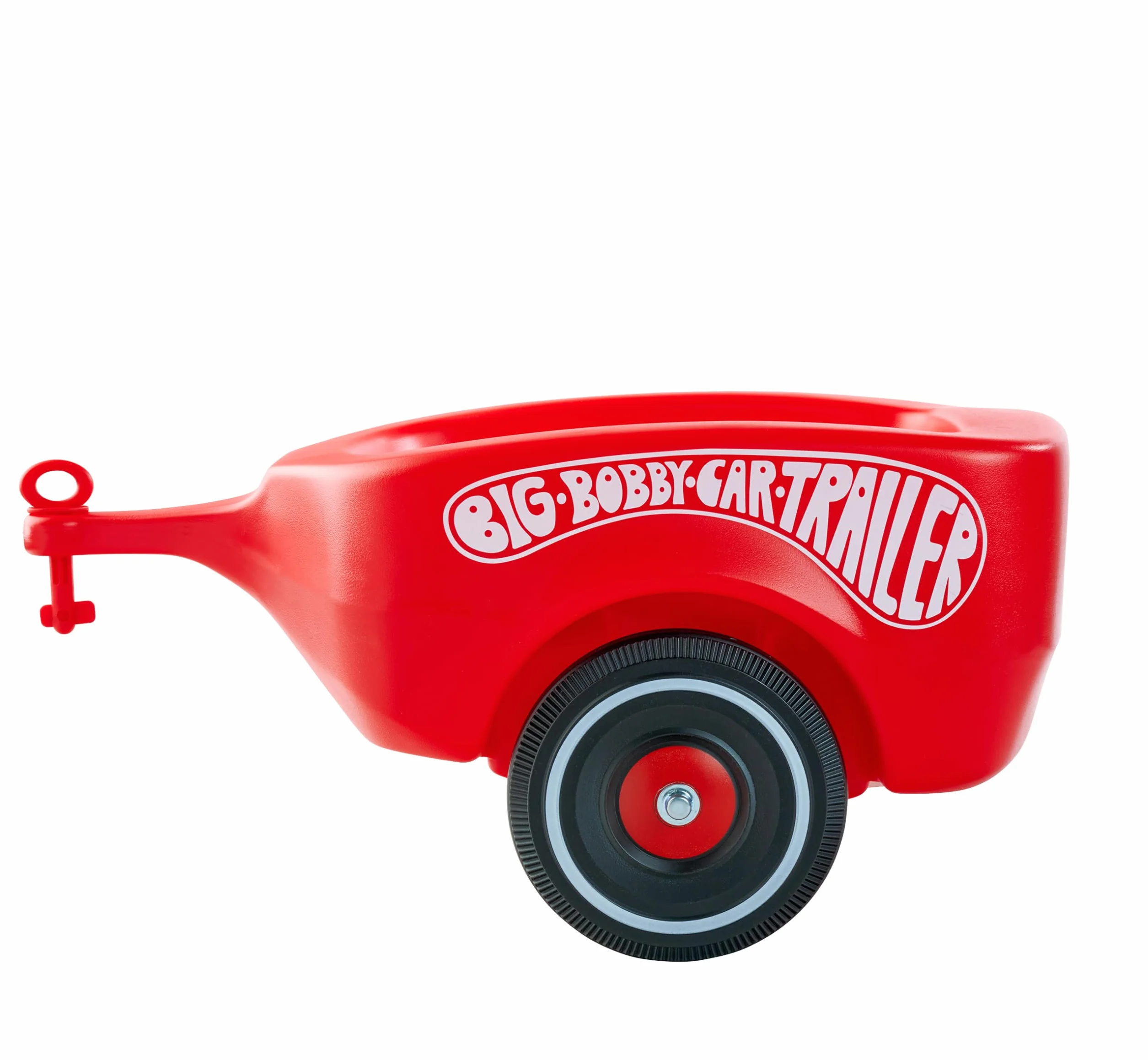 Bobby Car Czerwona przyczepa dla dzieci Ciche koła