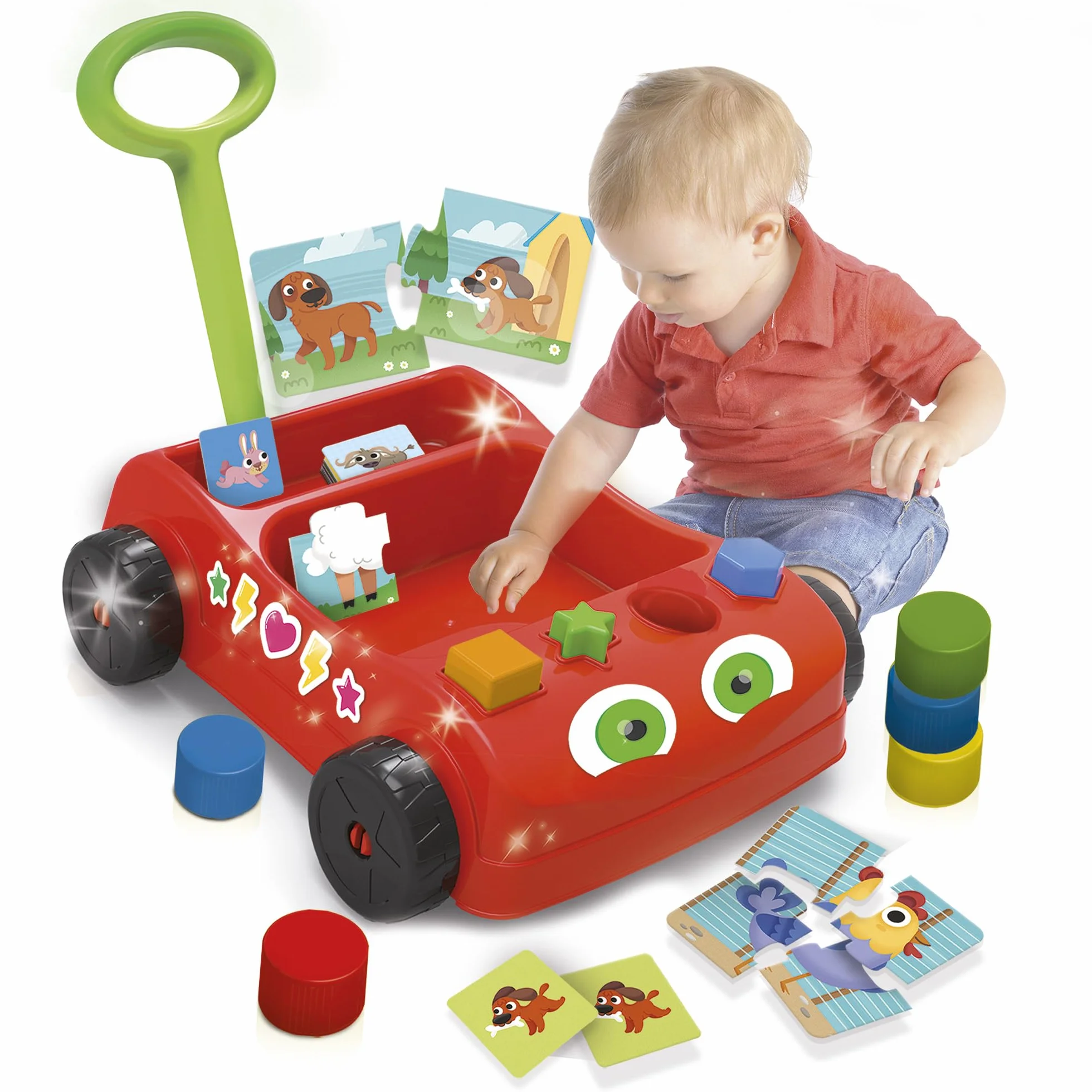 Lisciani Carotina Baby Wagon Remolque de bébés Juego educativo para niños a partir de 1 año