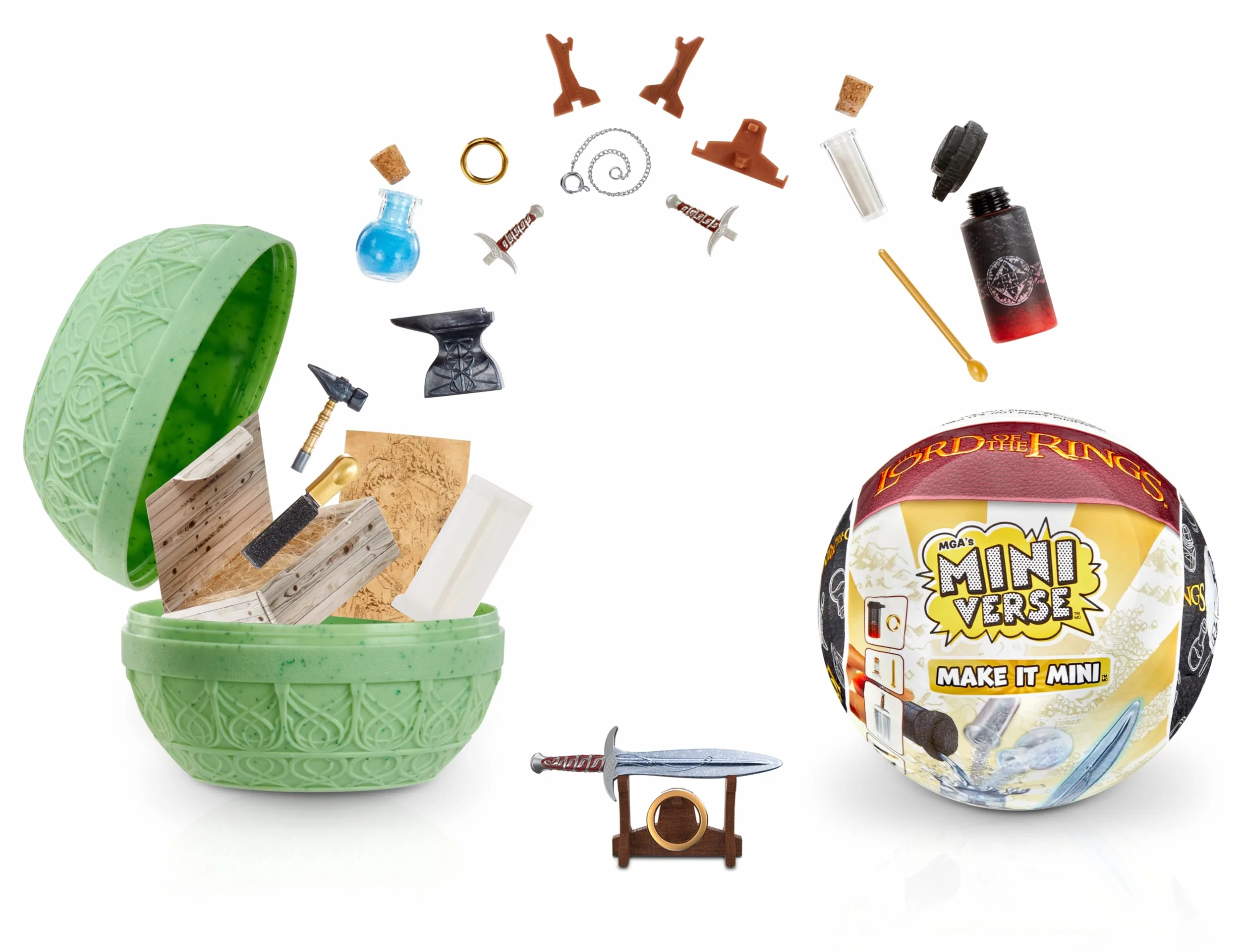 MGA's Miniverse Make It Mini Food The Lord of the Rings Mini Przedmioty Kolekcjonerskie DIY Zabawa Żywicą Repliki Jedzenia dla Kolekcjonerów i Dzieci 8+