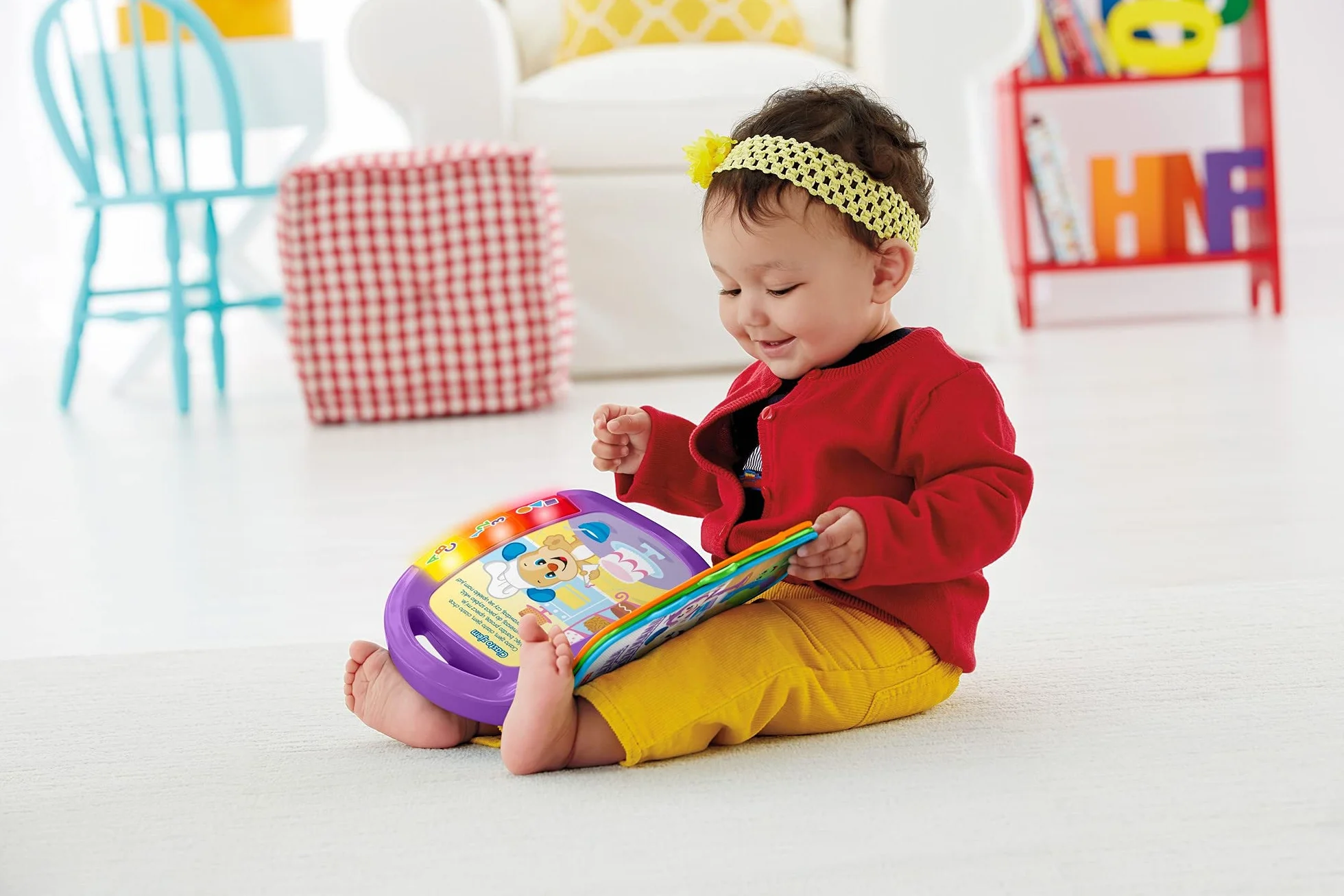 Fisher-Price FRC70 - "Ucz się i śmiej" Książka z wierszykami