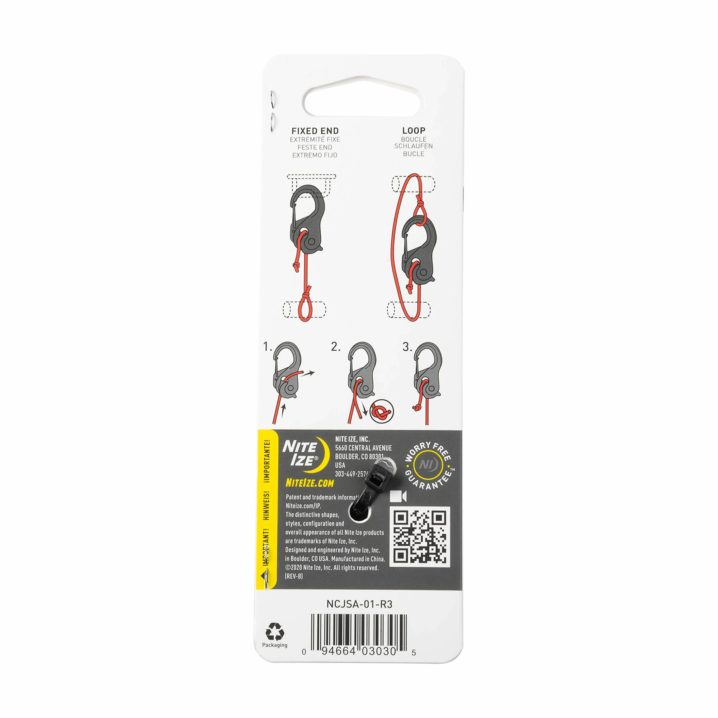 Nite Ize Camjam Xt Napinacz, Czarny, 6.35 x 3.3 x 1.91 cm