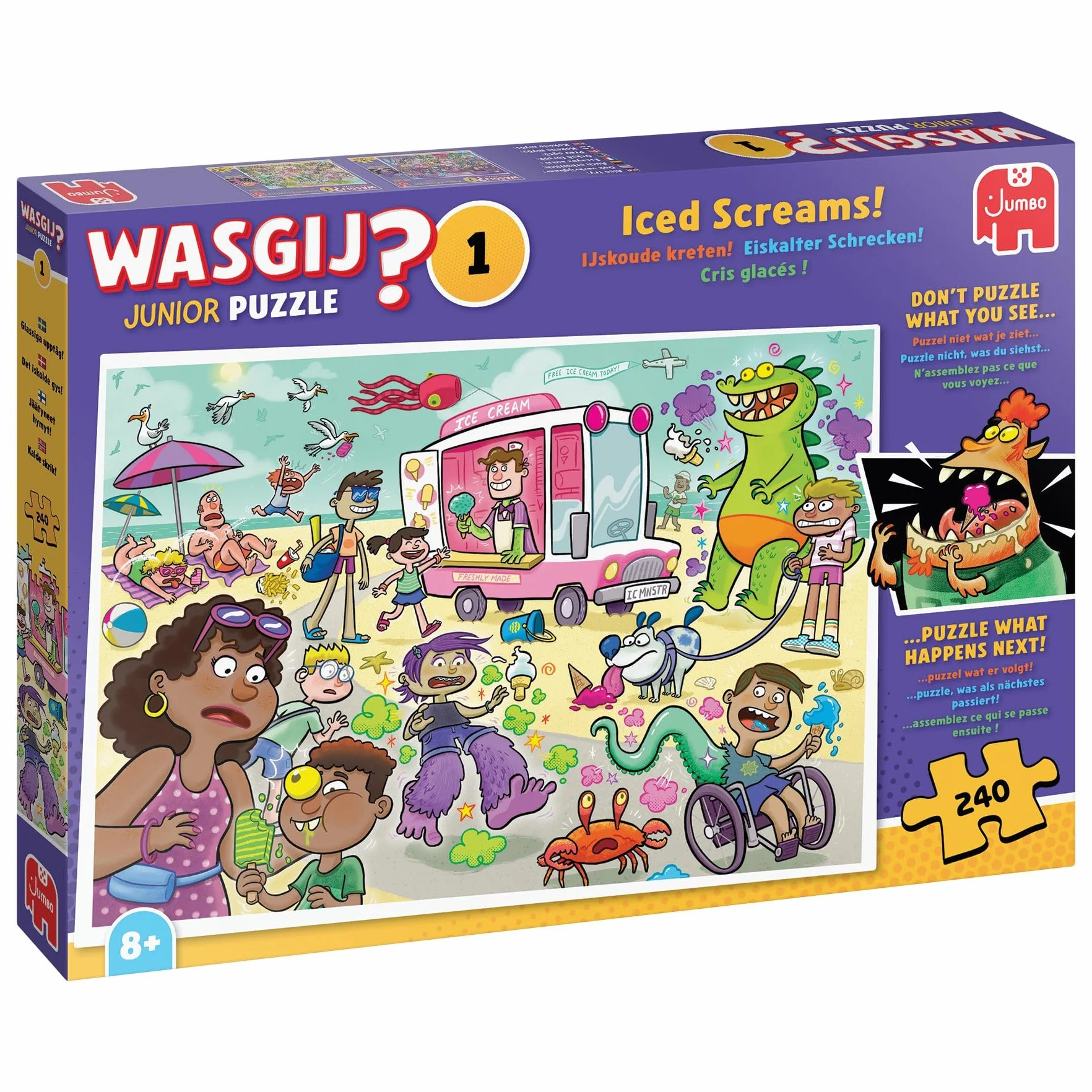 Wasgij Junior 1 - Eiskalter Schrecken! (Puzzle 240 Teile)