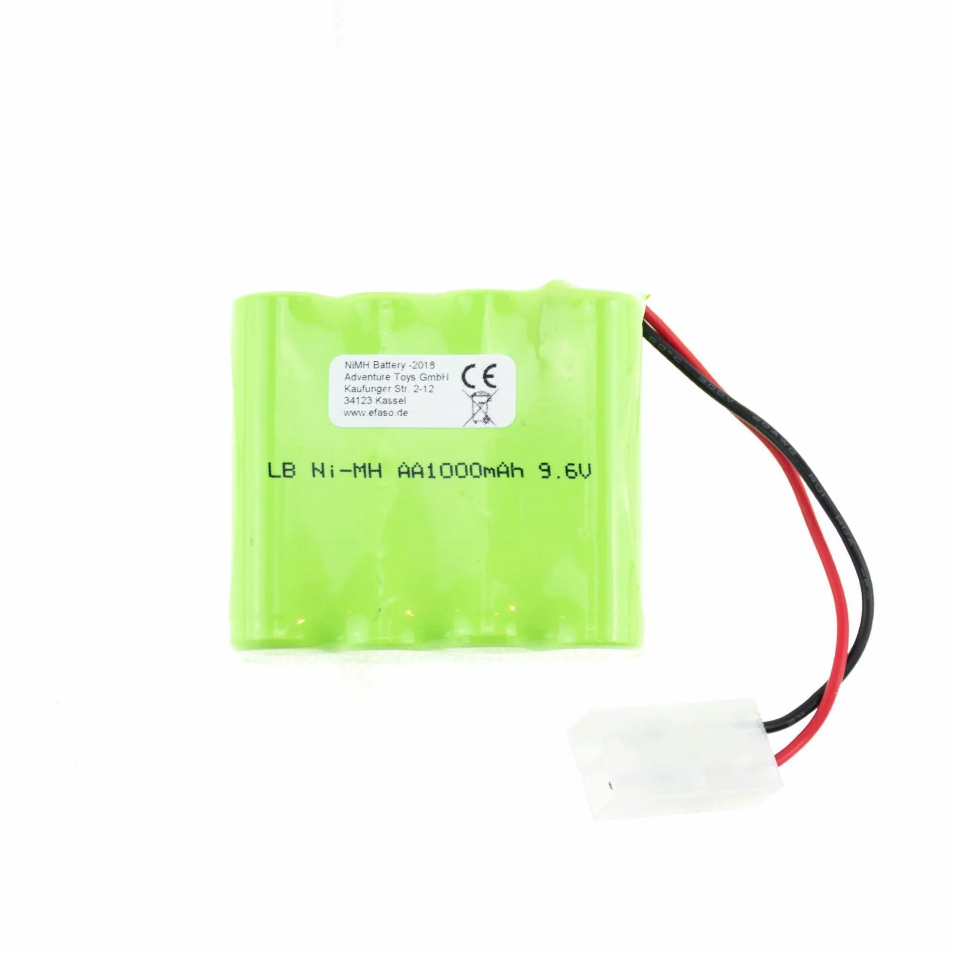 EFASO Akumulator 9,6 V 1000 mAh Ni-Mh pasuje do modeli z wtyczką Tamiya np. Heng Long Panzer Leopard II A5, Abrams M1A2 i różne inne czołgi RC